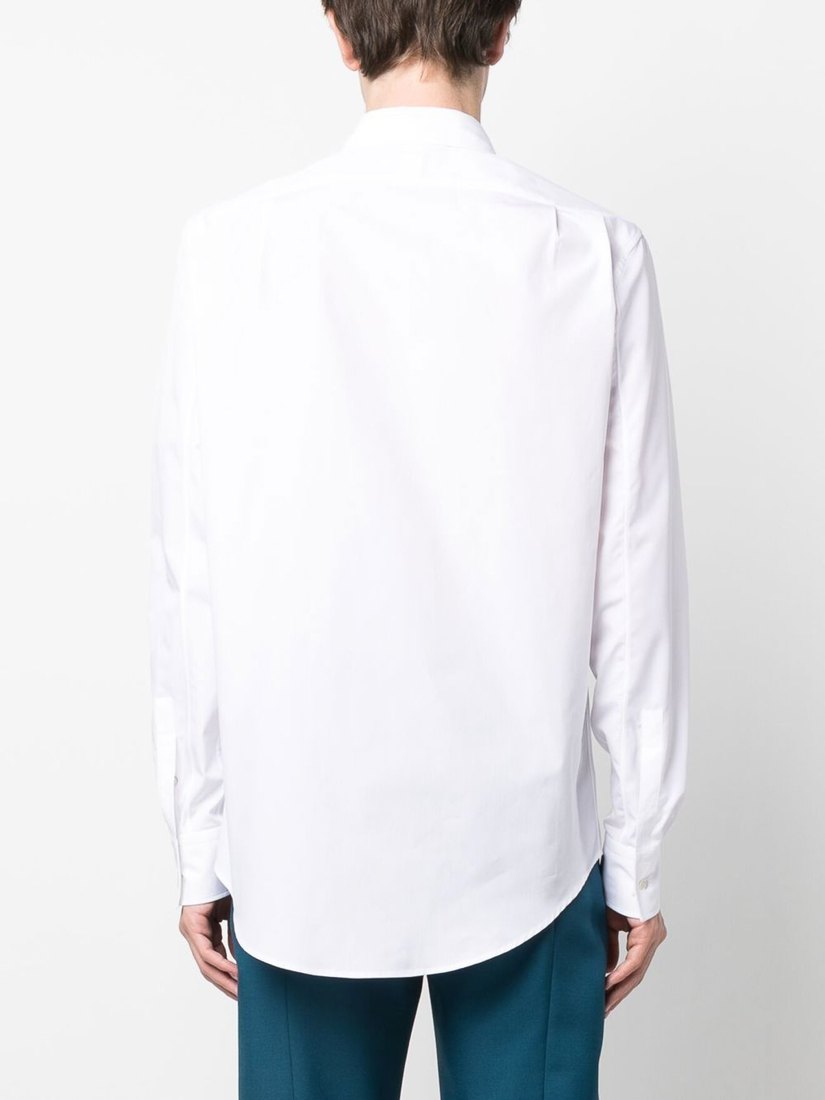 Tシャツ・カットソー alexander mcqueen White poplin shirt (757139QAABC 9000) Alexander McQueen - Cotton crew-neck T-shirt White - The Corner