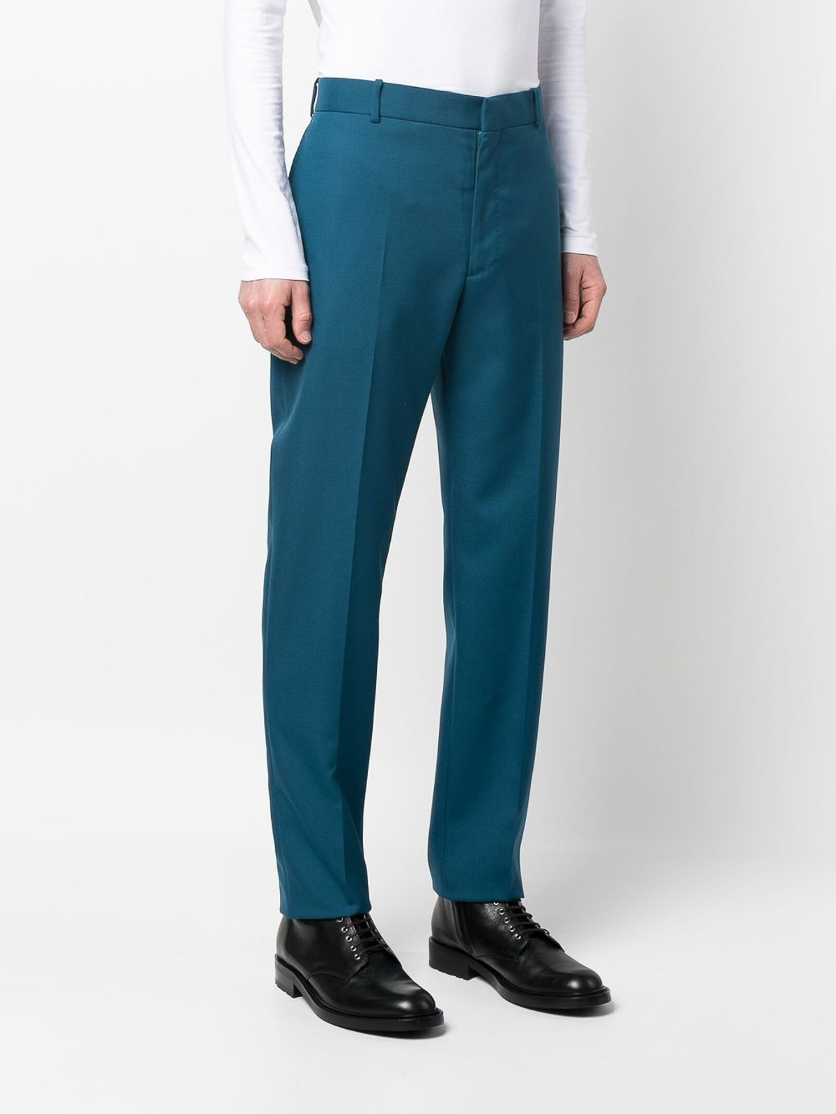 Wool Pants in Blue - Alexander Mc Queen