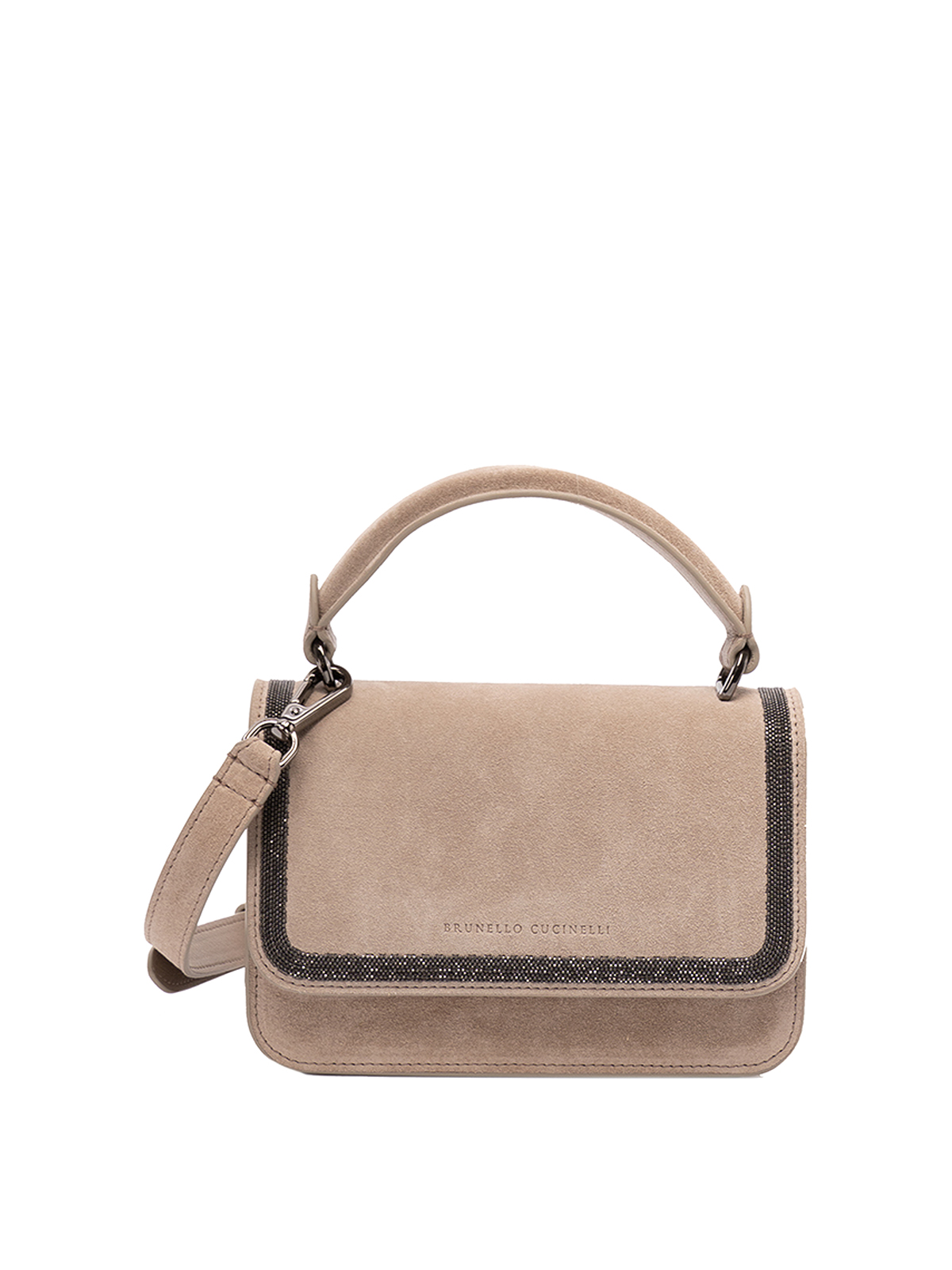 【送料&関税込】Brunello Cucinelli Beige Leather Crossbody B Brunello Cucinelli Leather crossbody bag - Beige