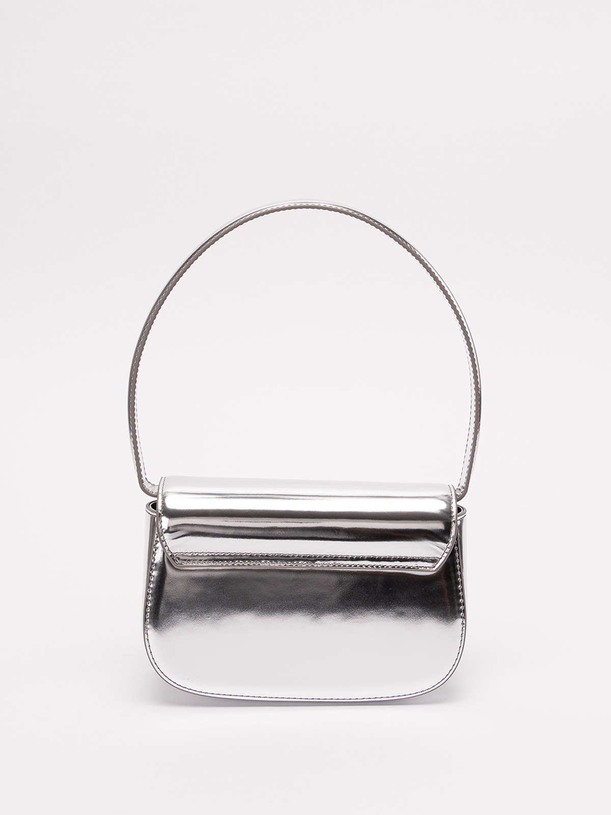 Diesel 1DR Metallic Shoulder Bag - Silver for Women