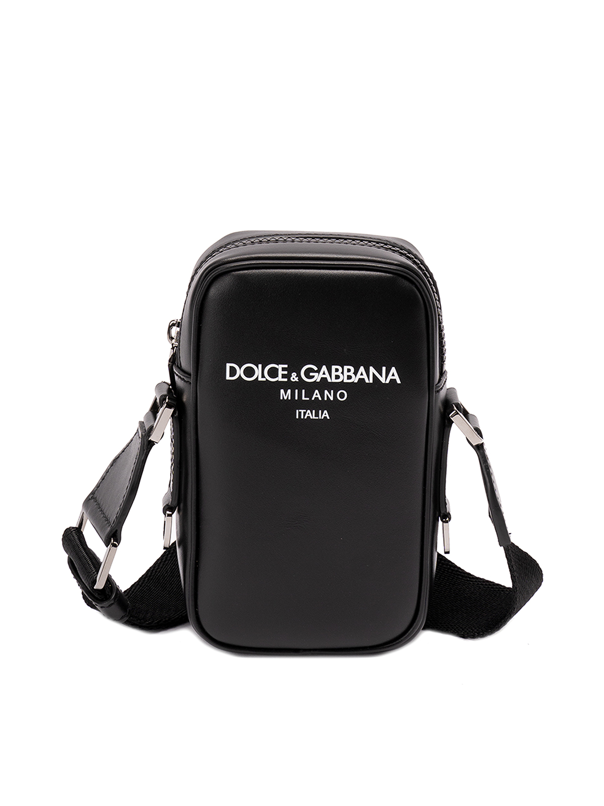 Dolce & Gabbana Crossbody Bag With Logo In Black
