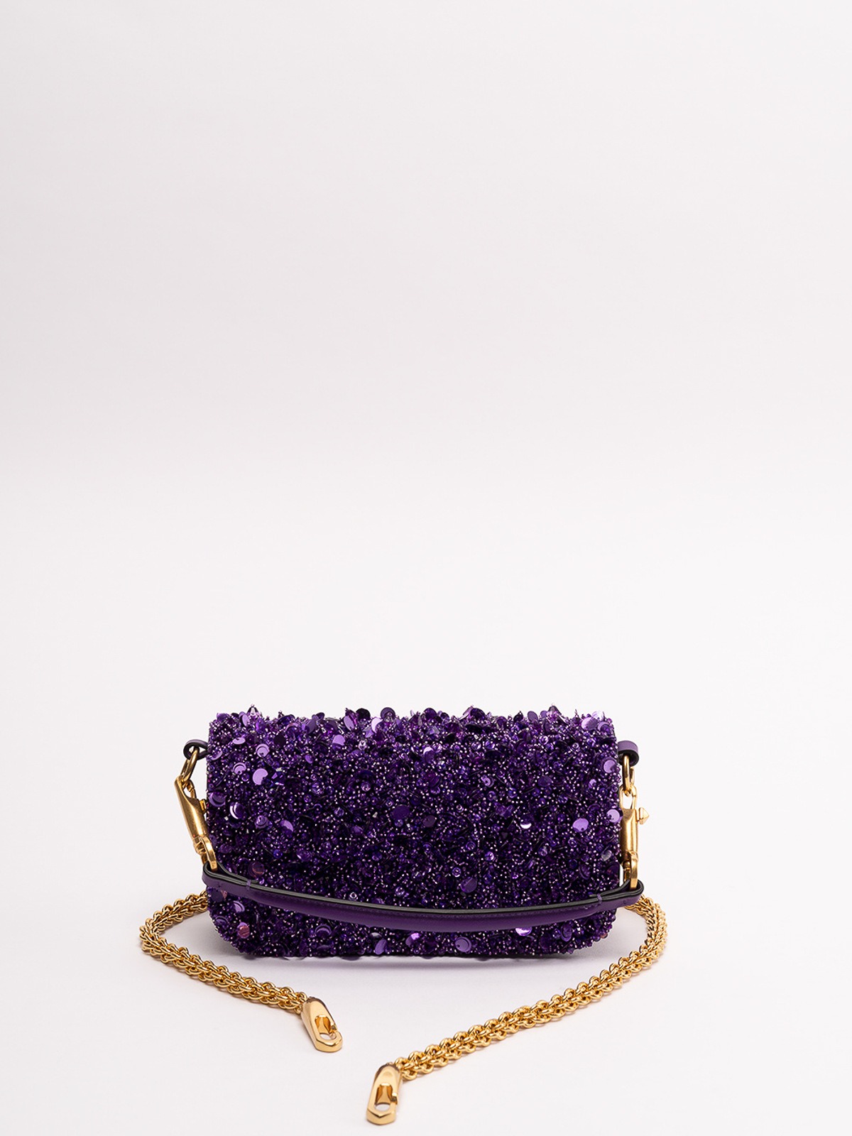 Valentino Garavani Small Loco Shoulder Bag in Lavender