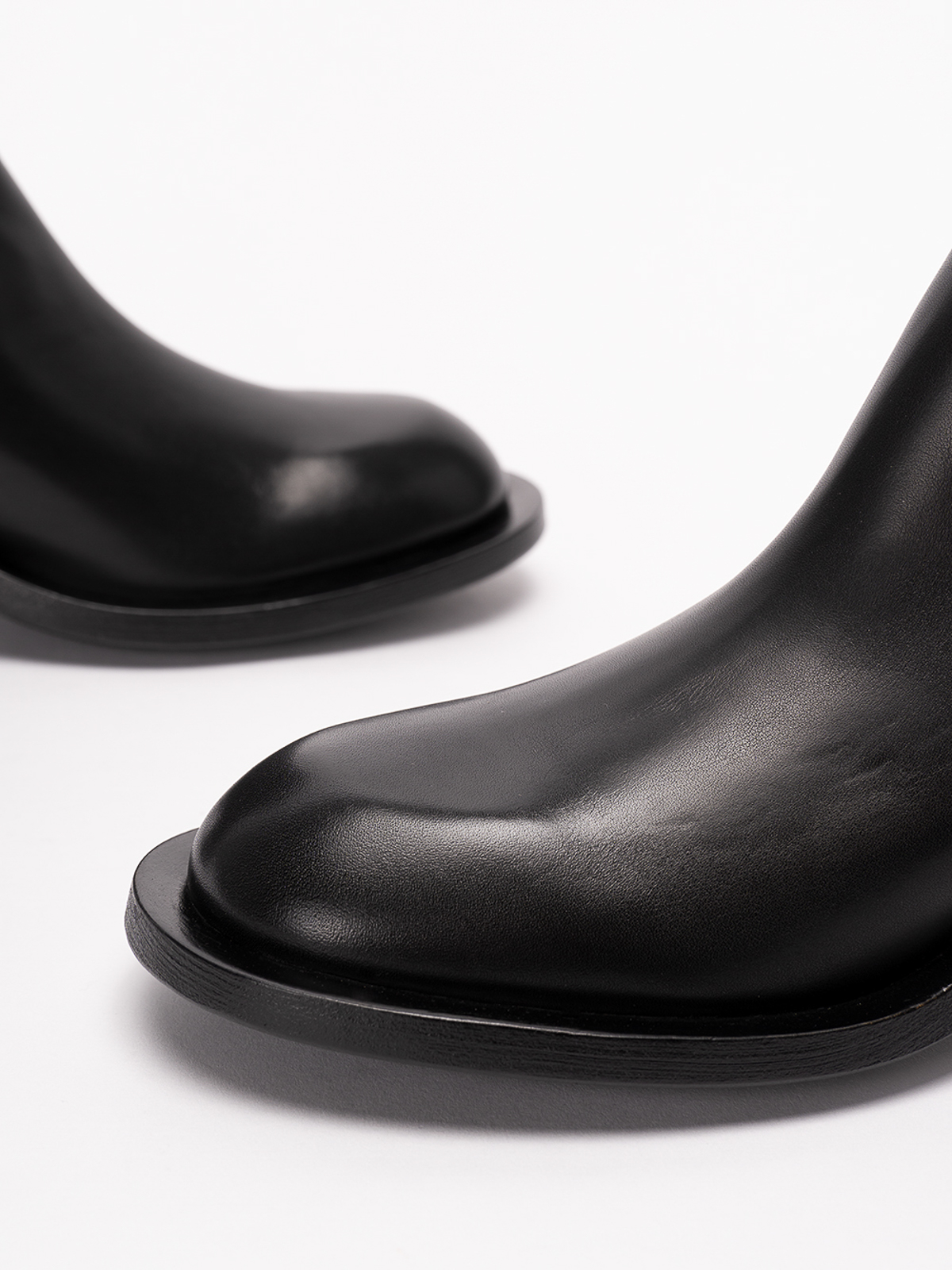 Shop Marsèll `allucino` Leather Ankle Boots In Negro
