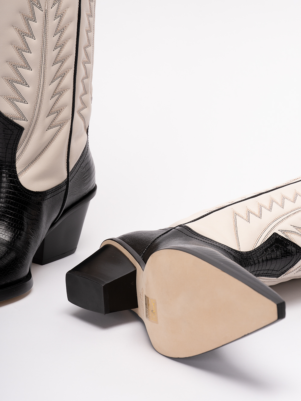 Shop Paris Texas `rosario` Leather Boots In Beige