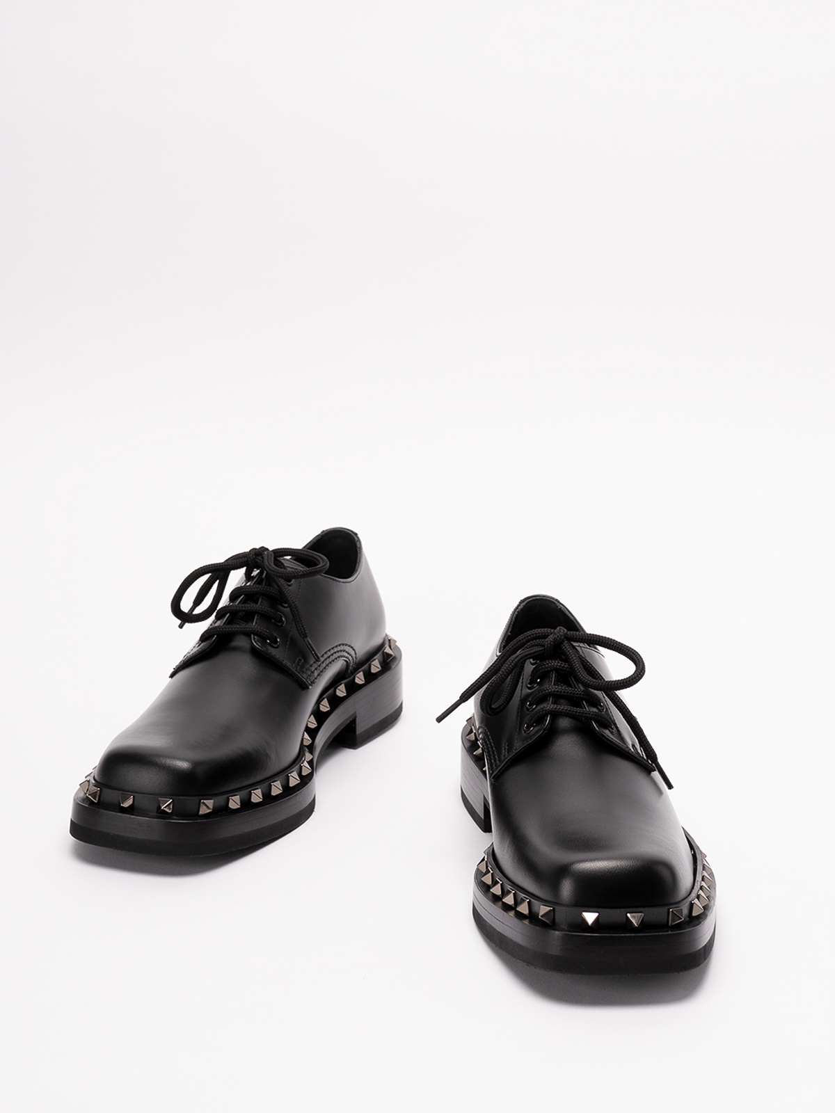 Løs Grundlæggende teori Gladys Classic shoes Valentino Garavani - `rockstud` leather lace-up shoes -  3Y2S0H34PMA0NO