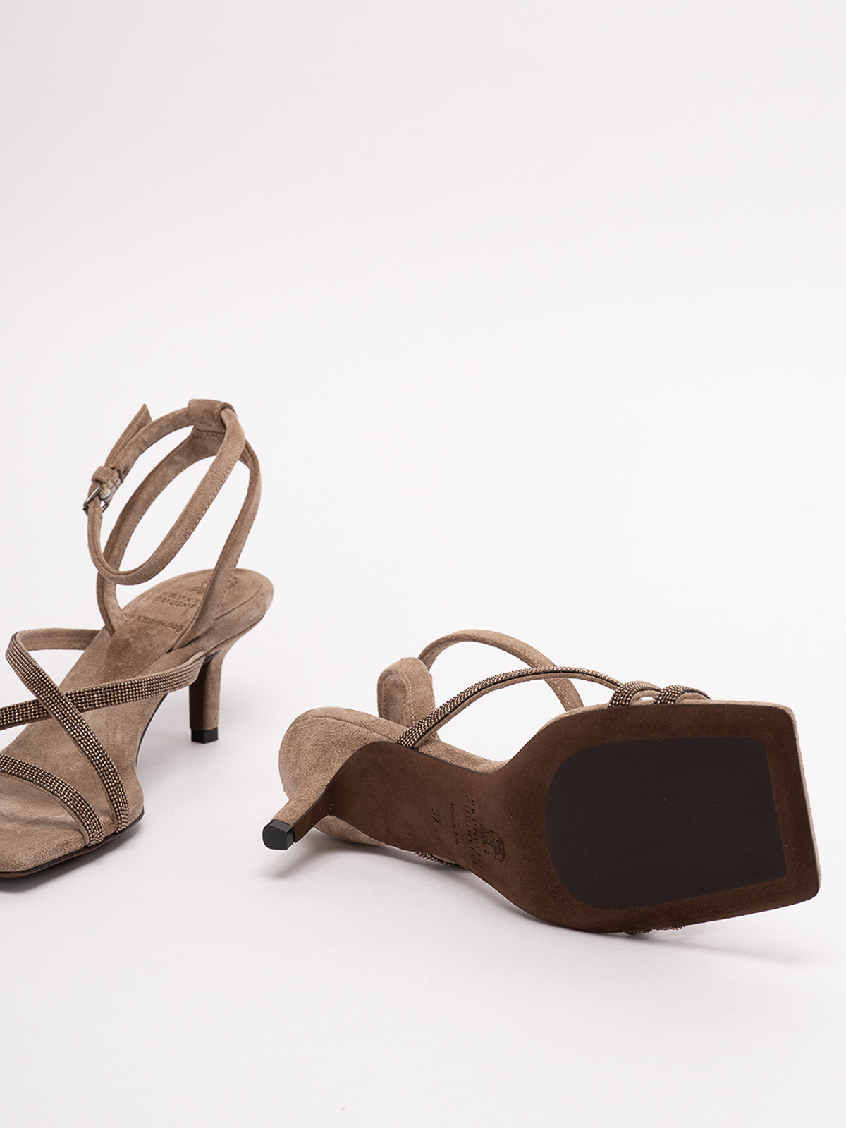 Brunello Cucinelli Sandals - Dark Brown - Women | MZSFC2440CXR09