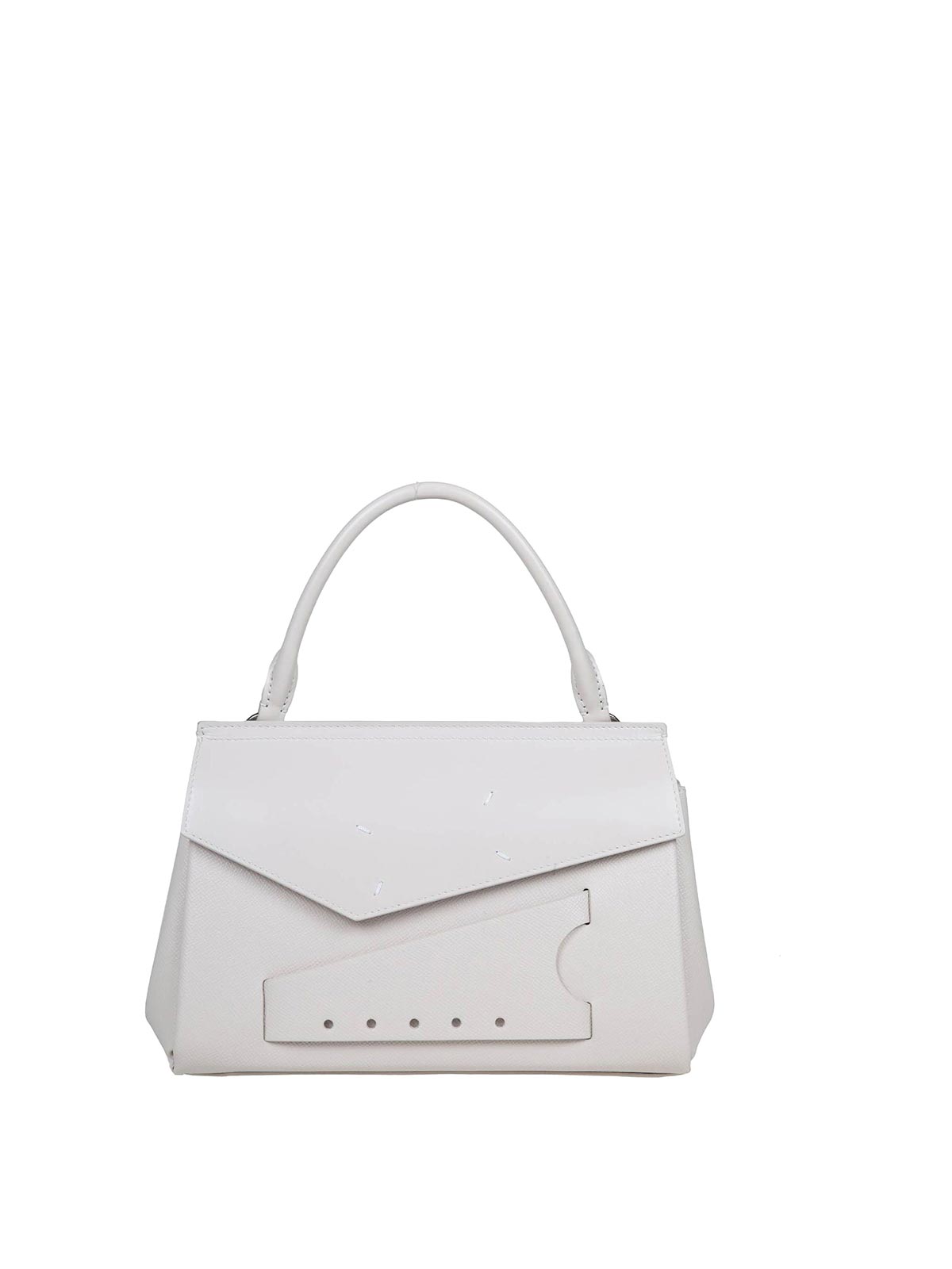 Maison Margiela Snatched Classique Handbag In Cream