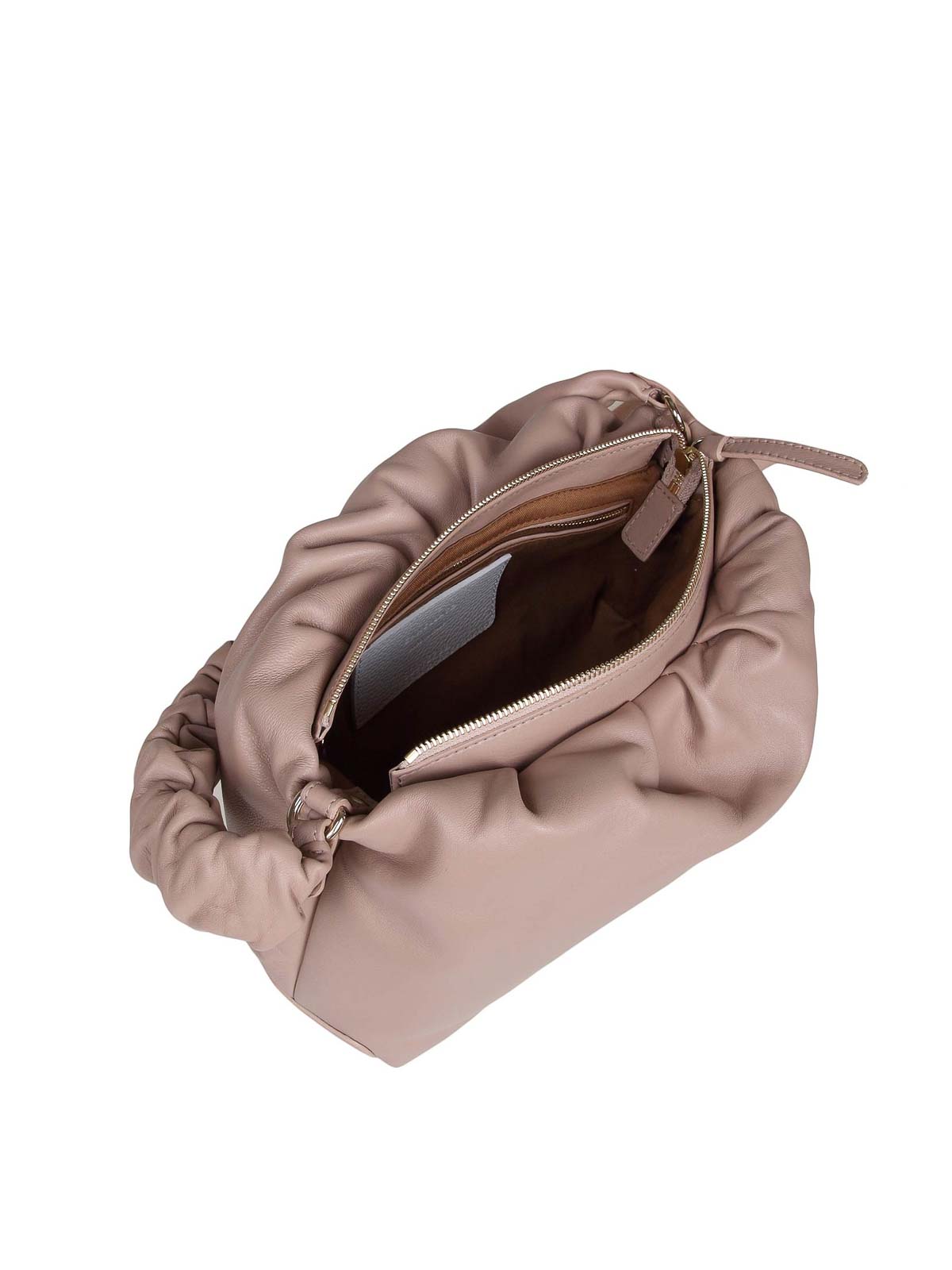 Shop Zanellato Tulipa Heritage Shoulder Bag, Beige Leather