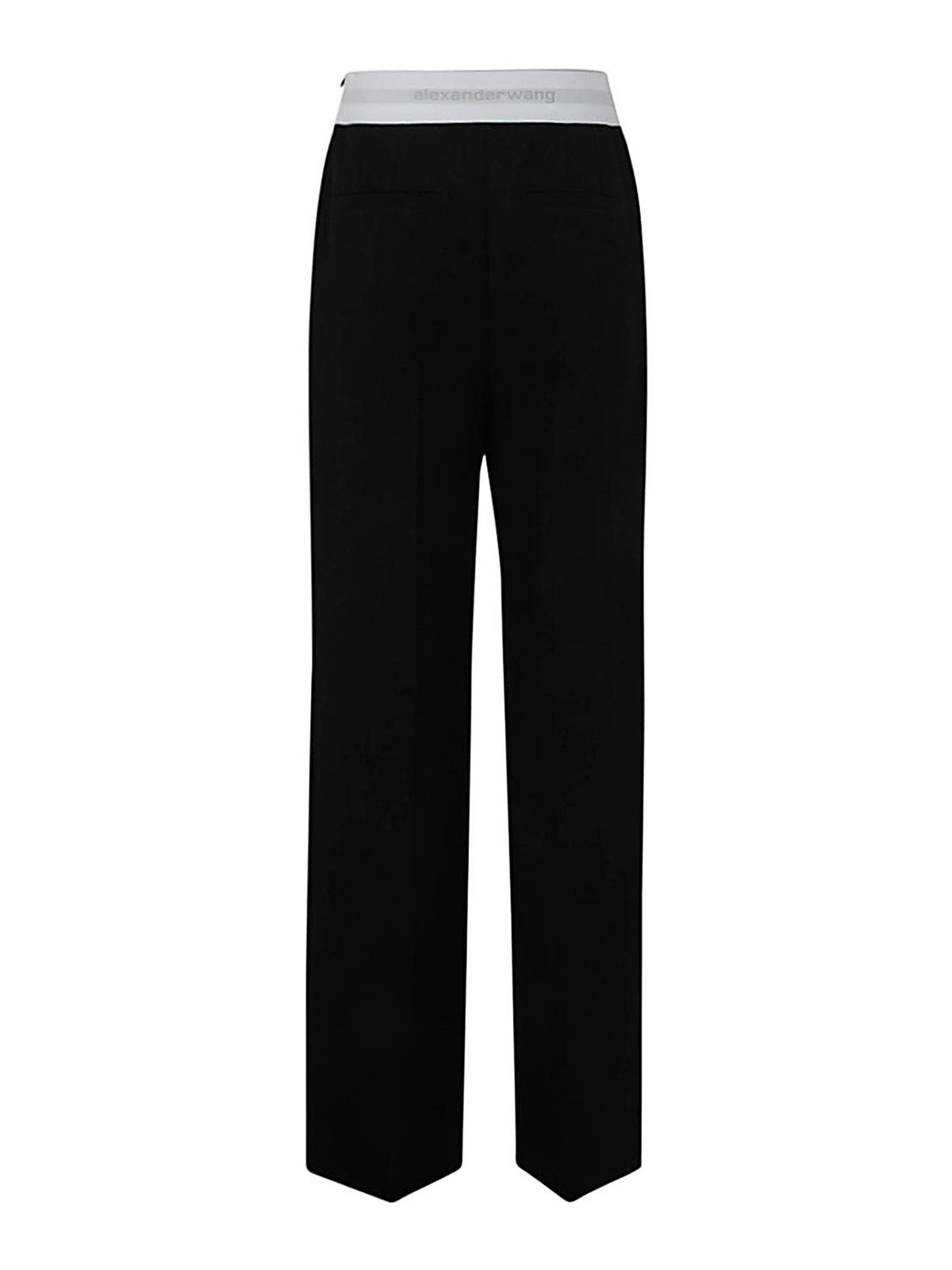 Shop Alexander Wang High Waisted Pleated Trouser In Black