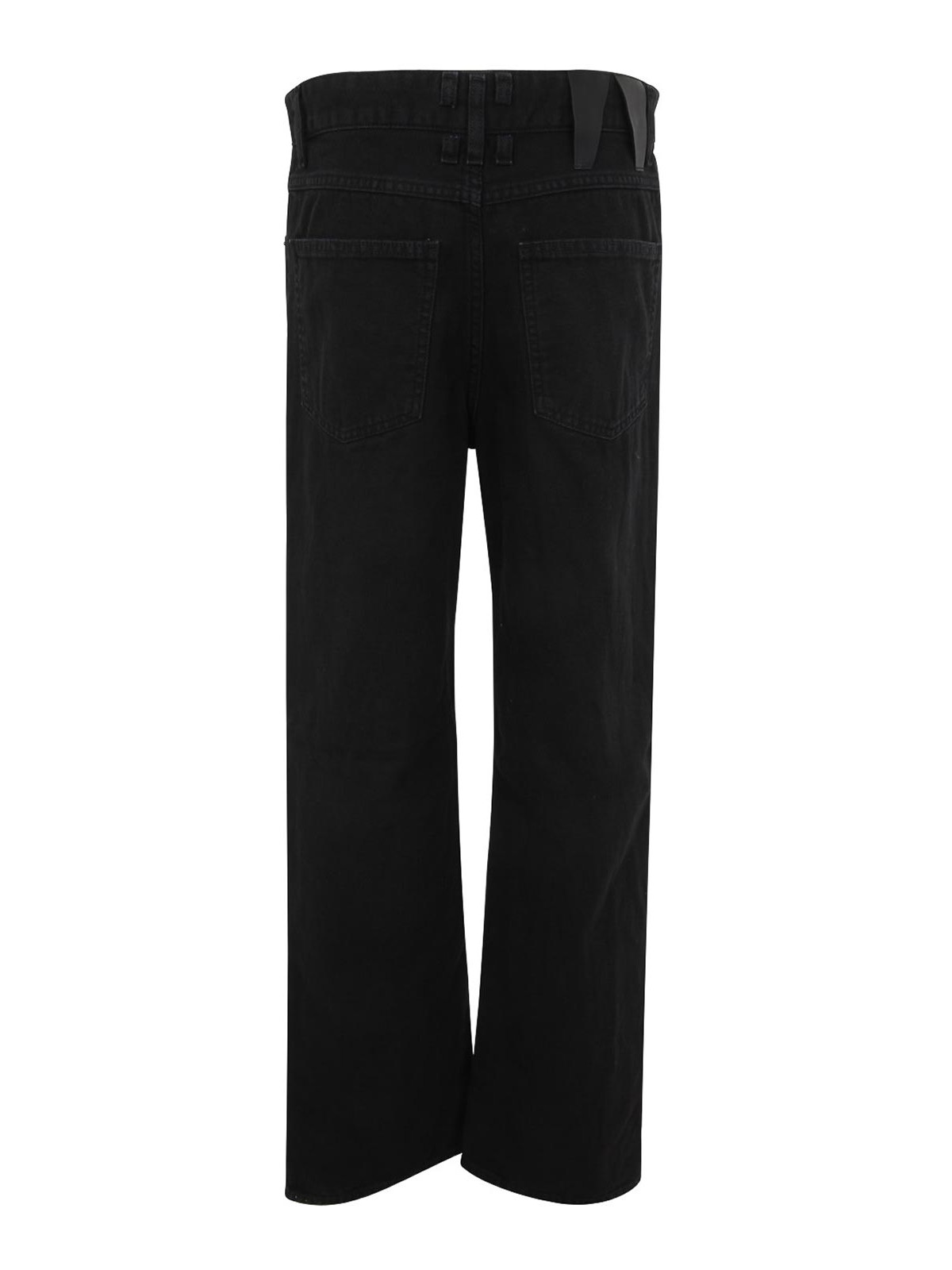 Shop Darkpark Karen Wide Leg Jeans In Black