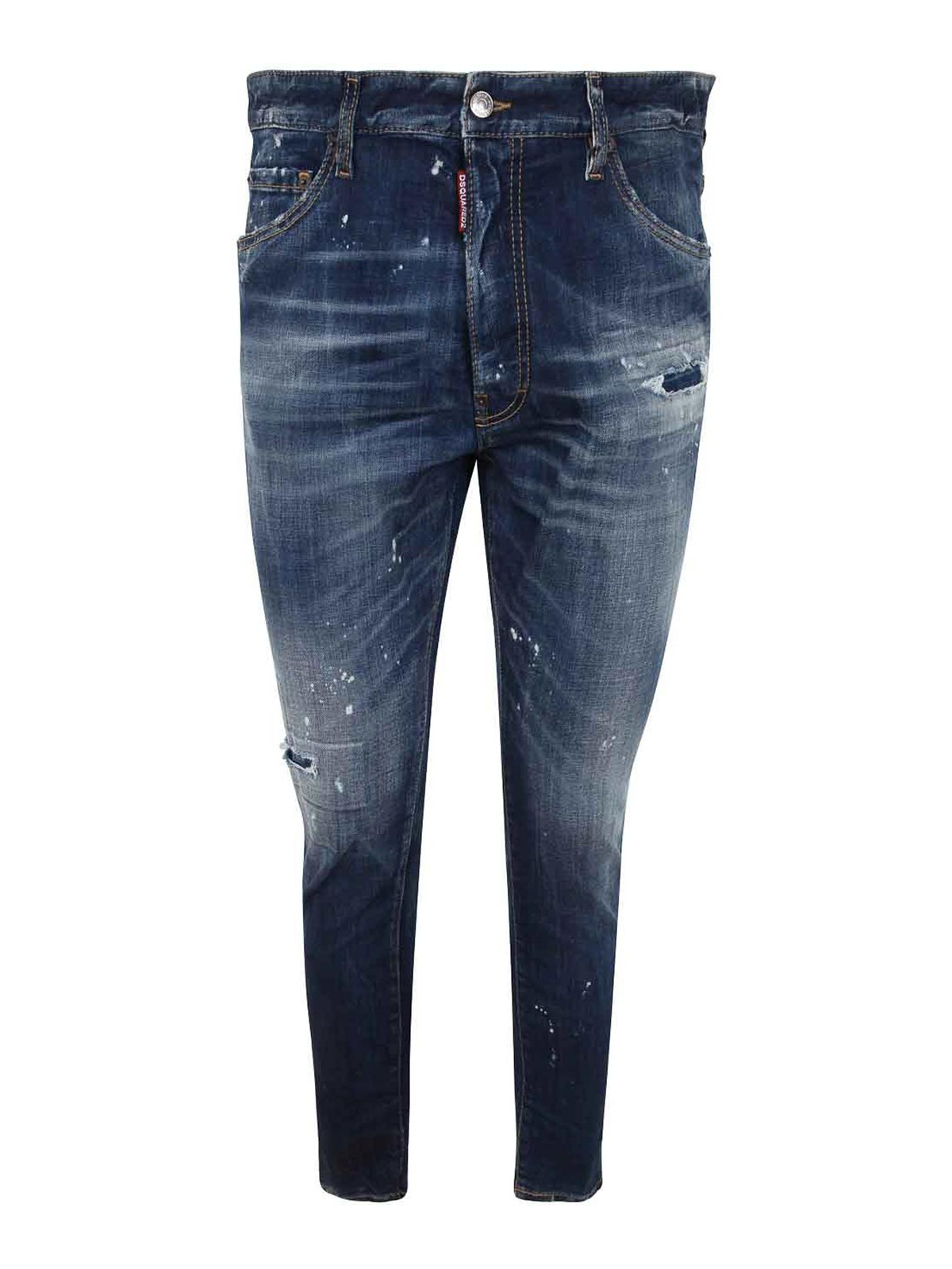 Dsquared2 Relax Long Crotch Jeans In Blue