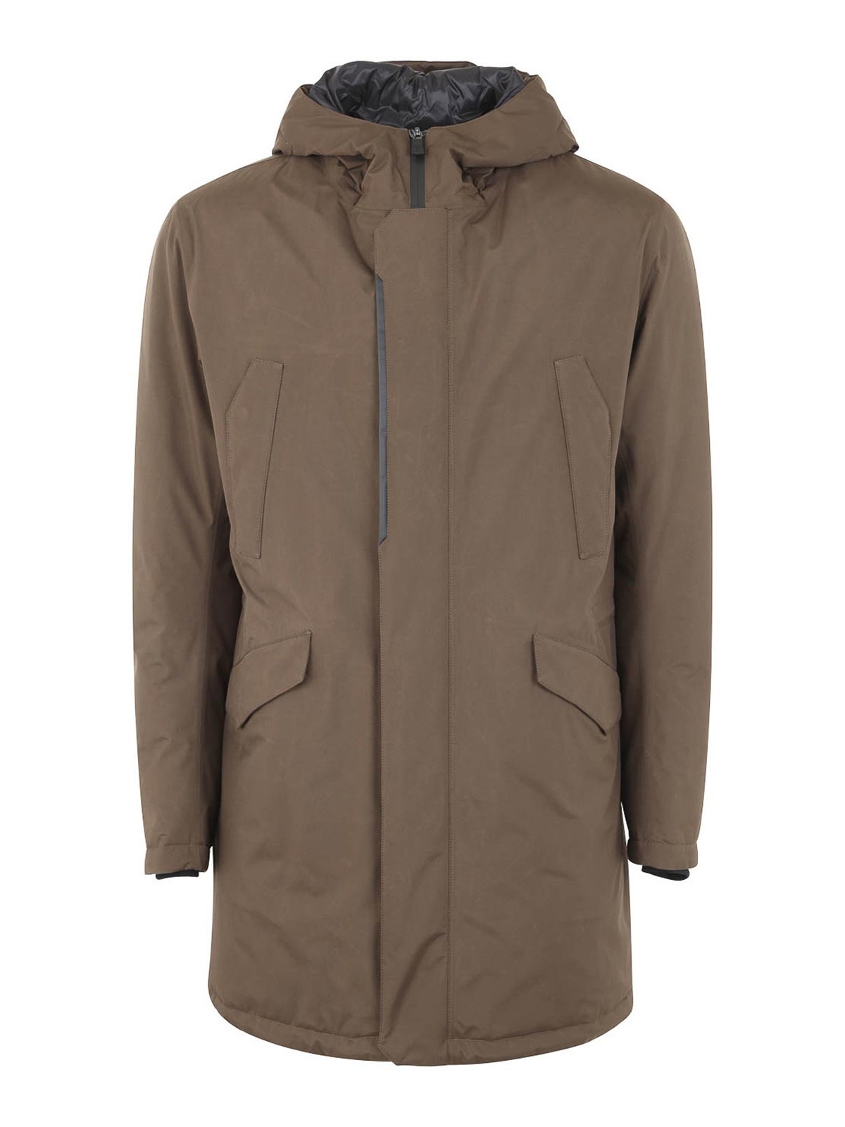 パーカー・フーディ HERNO FISHTAIL GORE 2LAYER PARKA Herno Parka fishtail gore 2layer - Green - Men