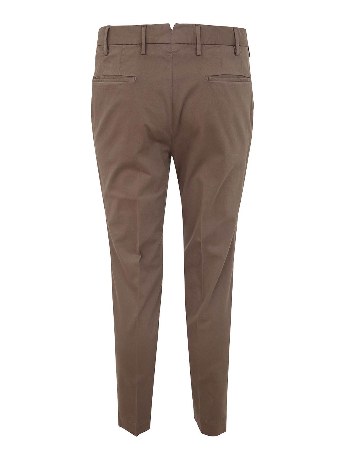 Shop Incotex Cotton Short Trousers In Brown