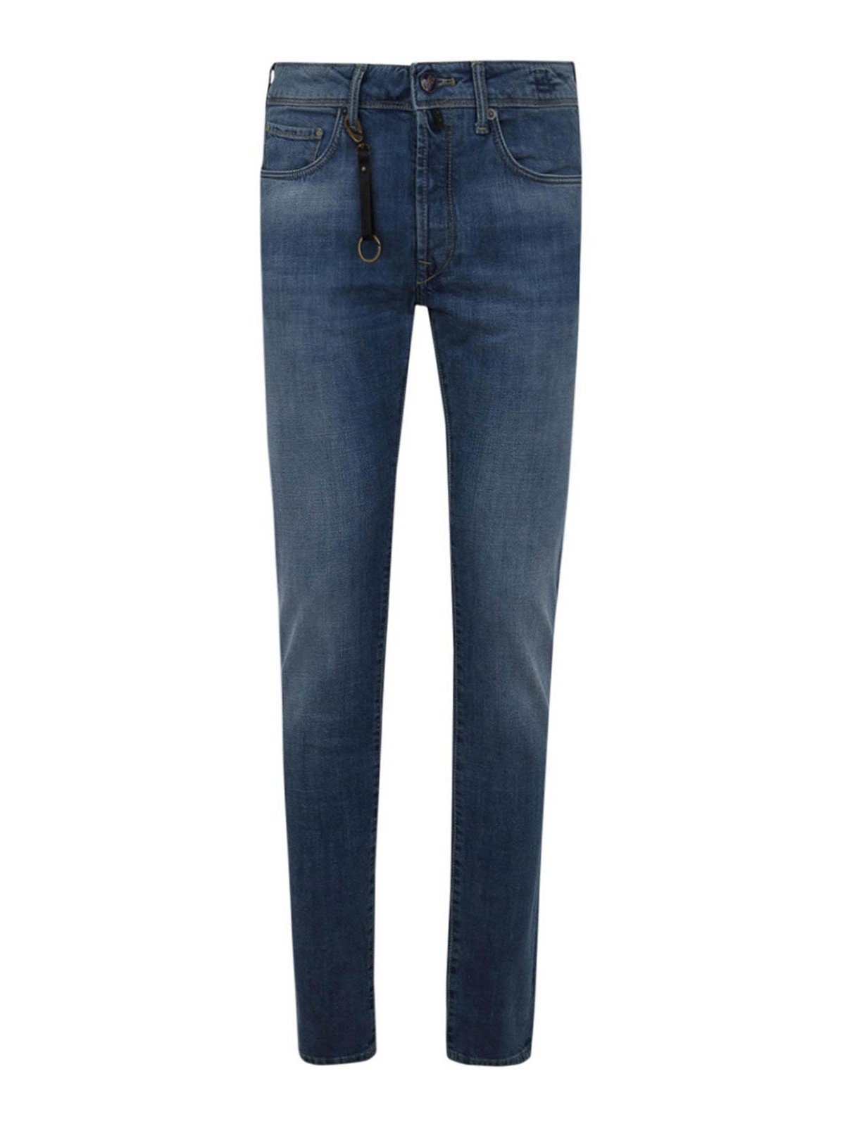 Shop Incotex Blue Division Straight Leg Jeans In Blue