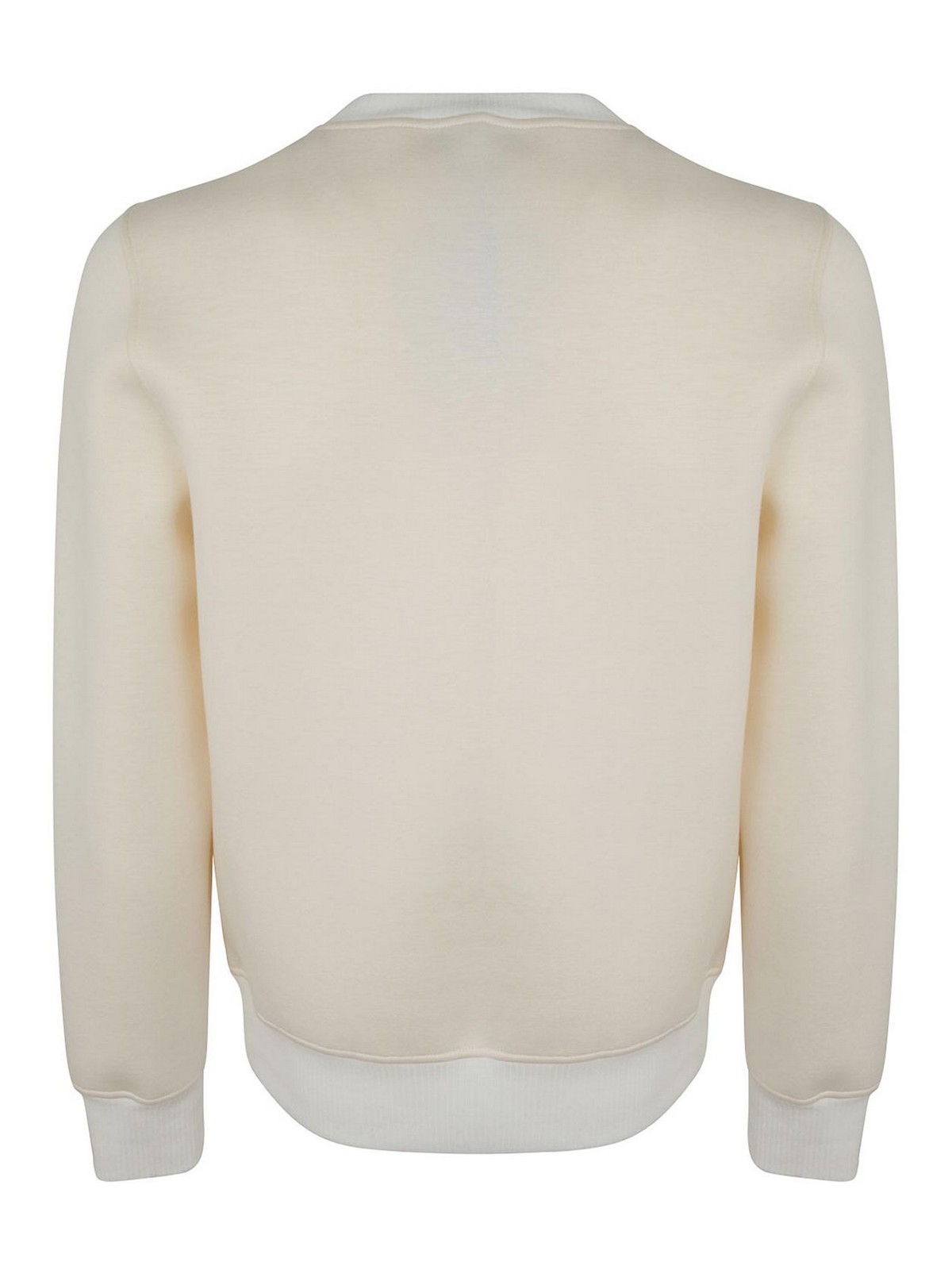 Shop Kiton Crew Neck Sweatshirt In White