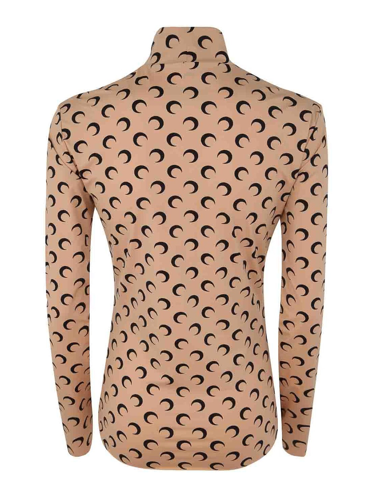 Marine Serre second skin top - Brown - Women|MTO088TA10