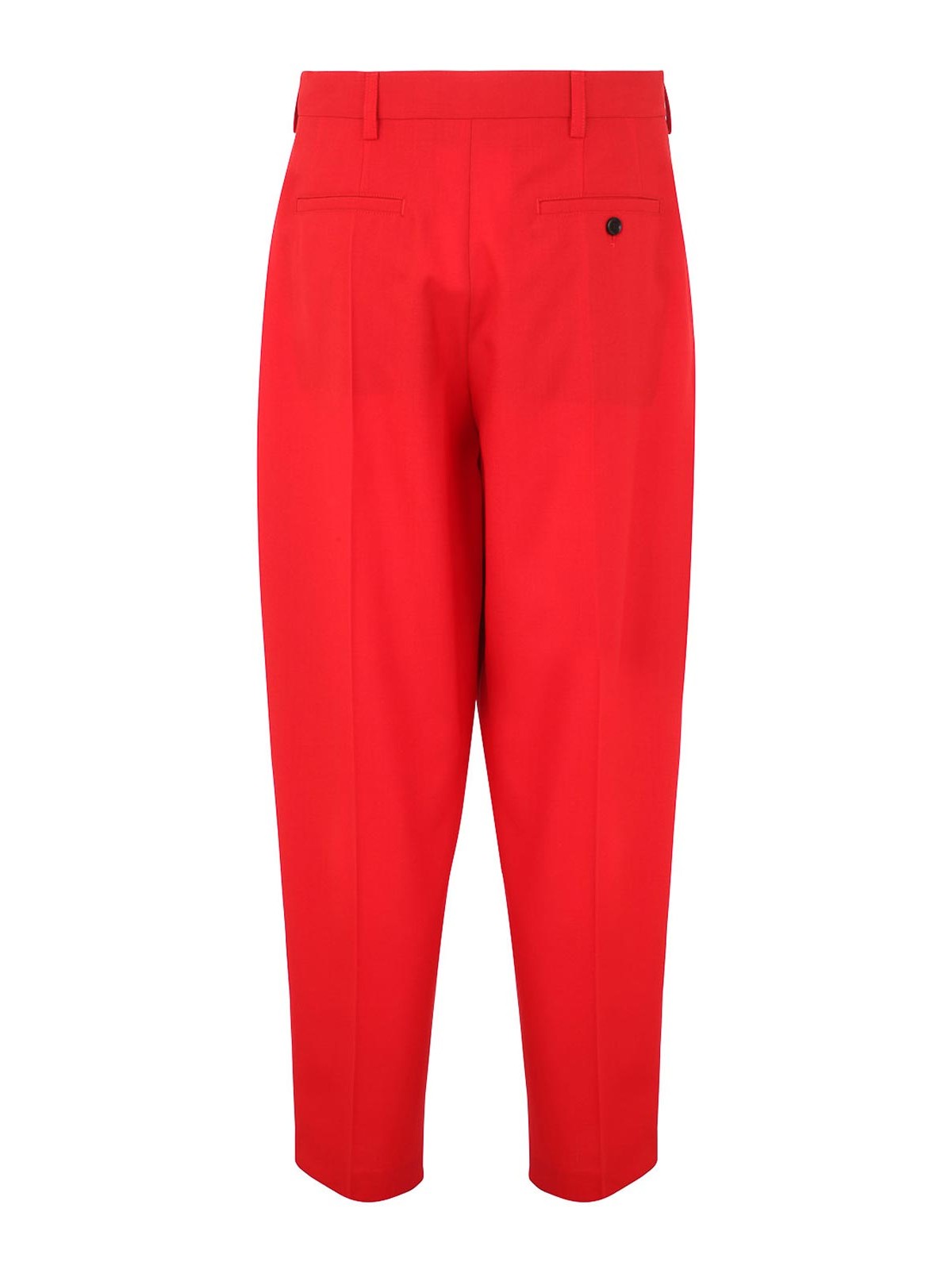 Shop Marni Wool Pant In Red