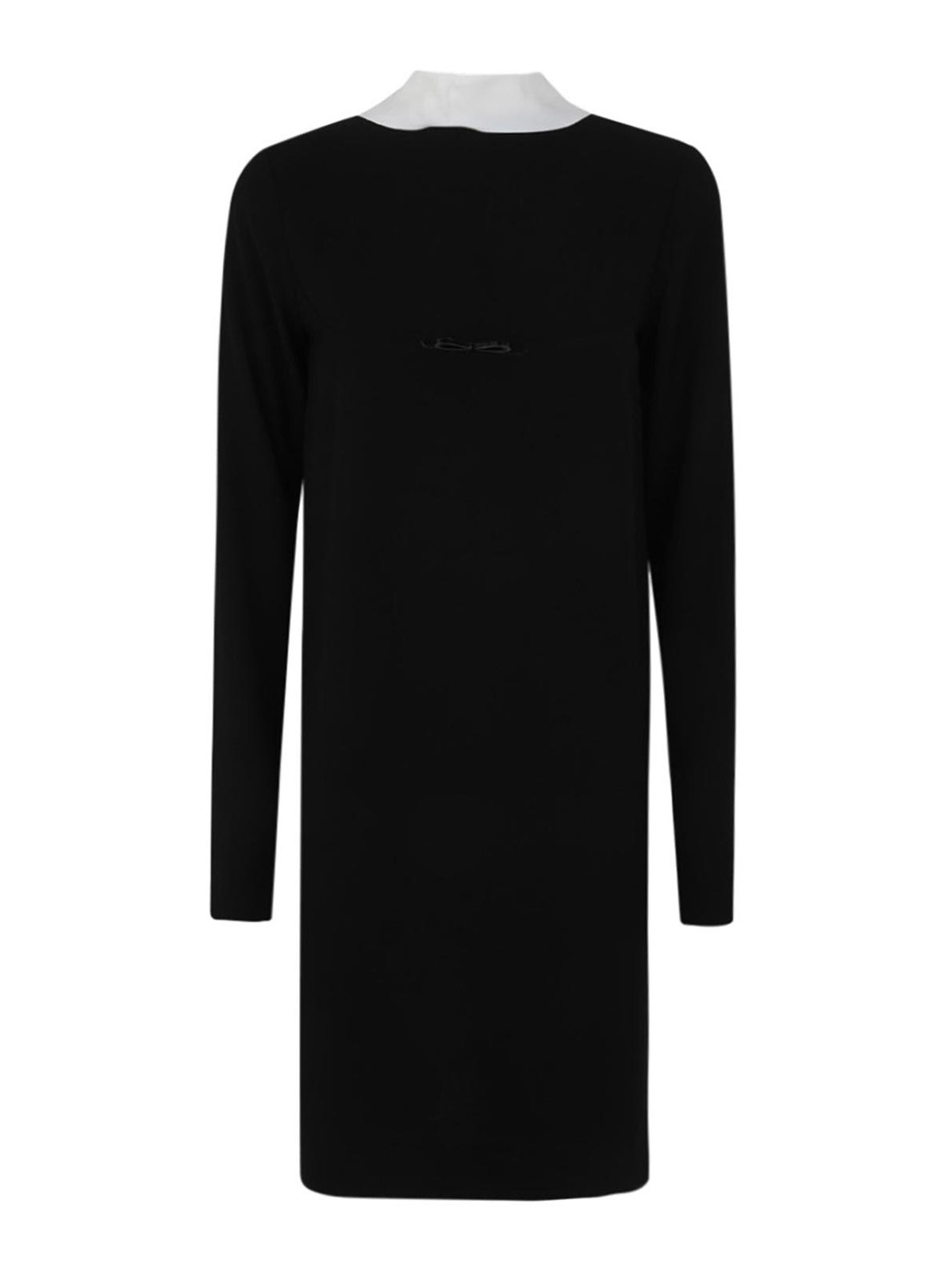 N°21 Midi Dress With Bow Scarf In Black