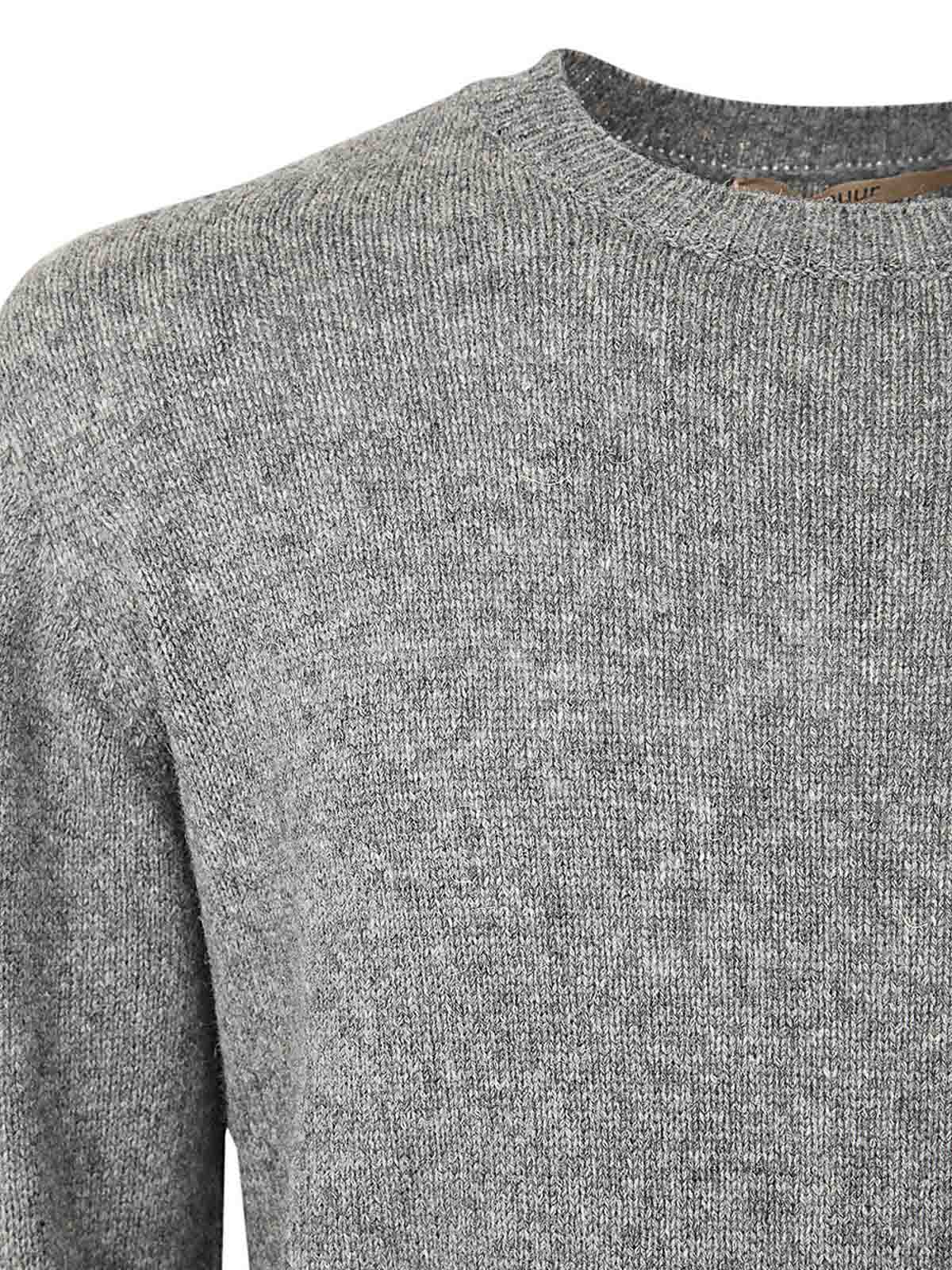 Shop Nuur Suéter Cuello Redondo - Gris In Grey
