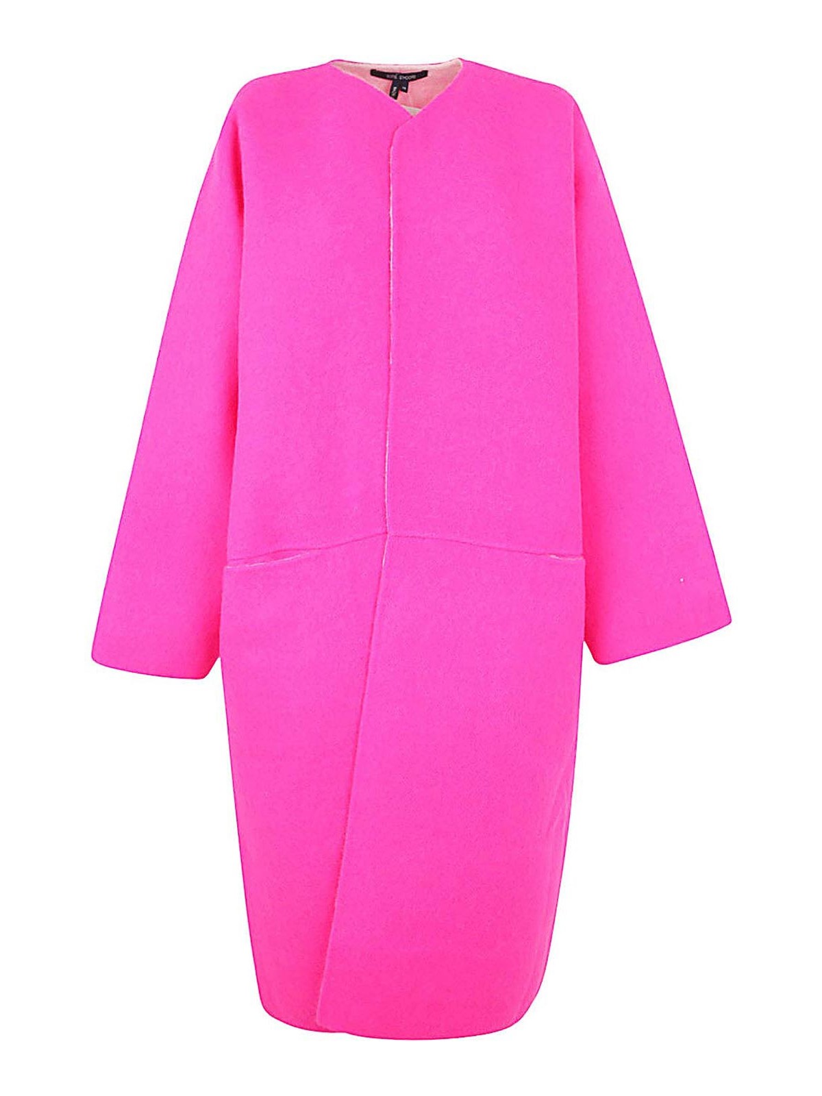 Shop Sofie D'hoore Double Face Coat With Slit Front Pockets In Pink