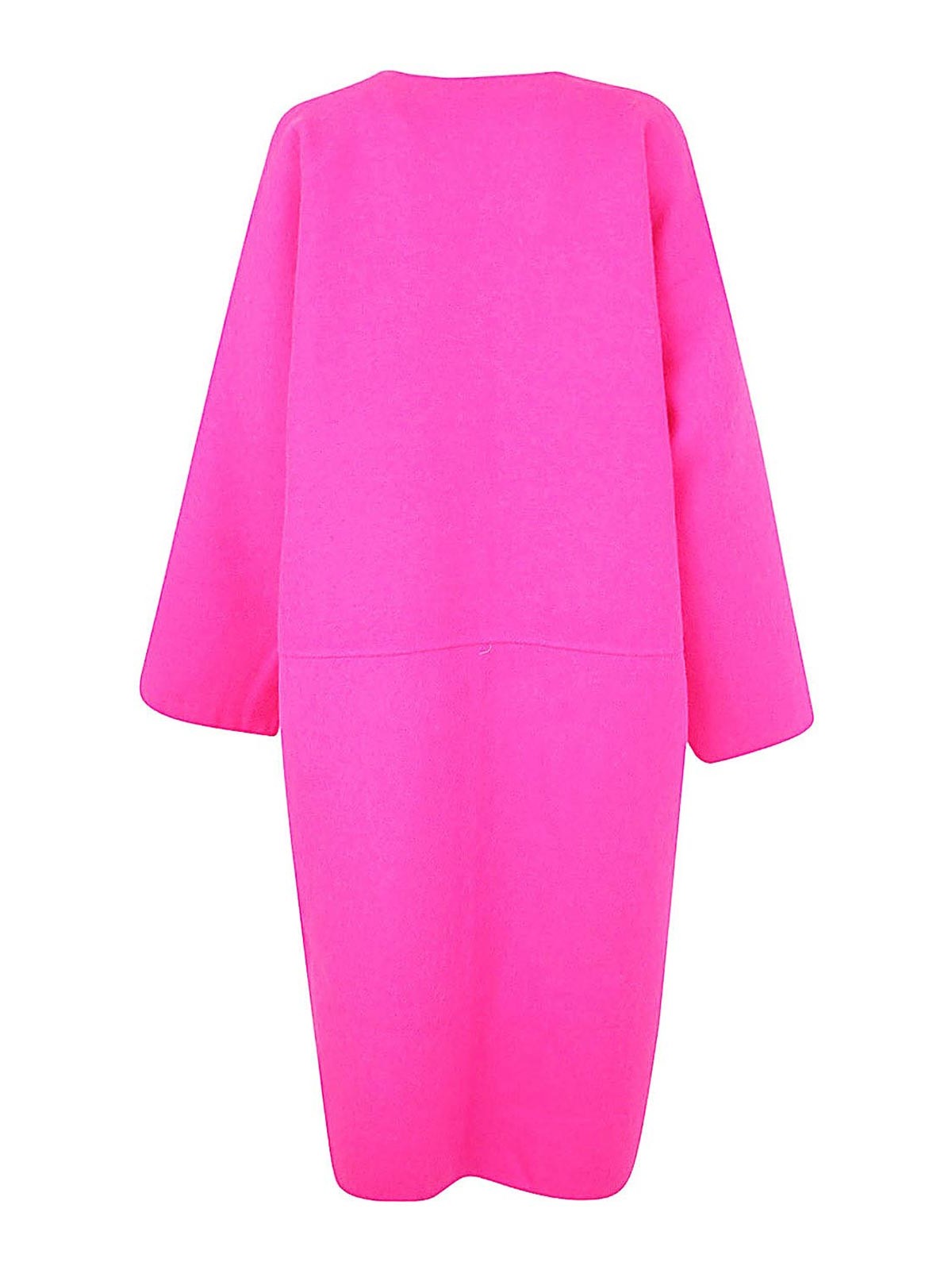 Shop Sofie D'hoore Double Face Coat With Slit Front Pockets In Pink
