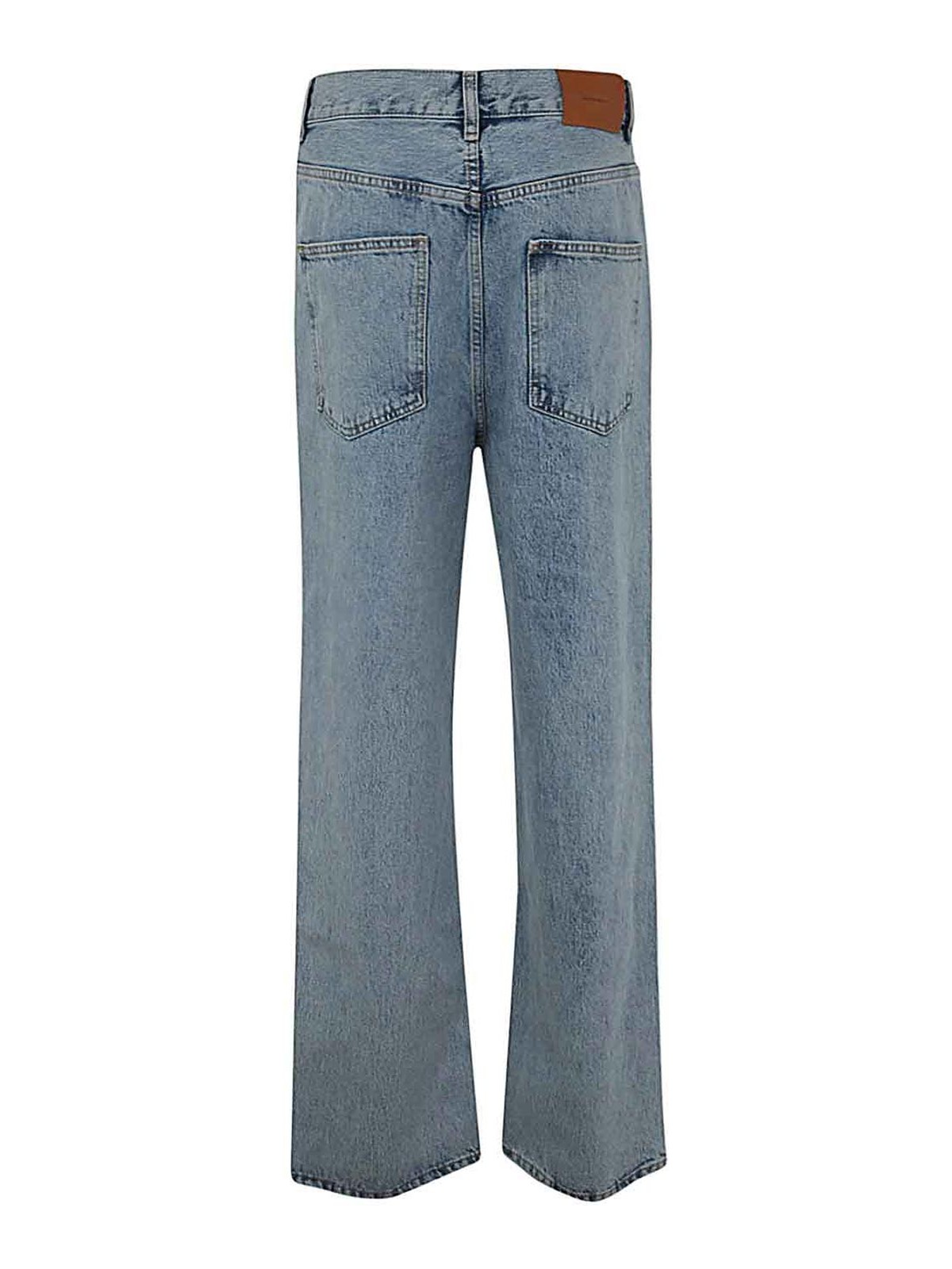 Shop Wardrobe.nyc Low Rise Jean In Azul