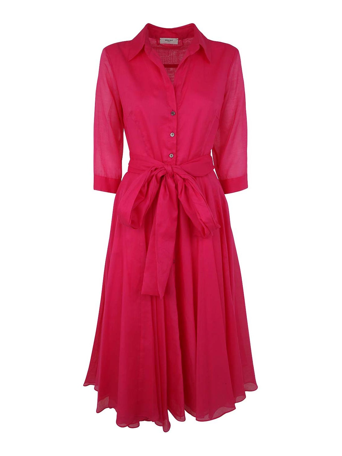Shop Nina 14.7 Cotton Voille Dress In Pink