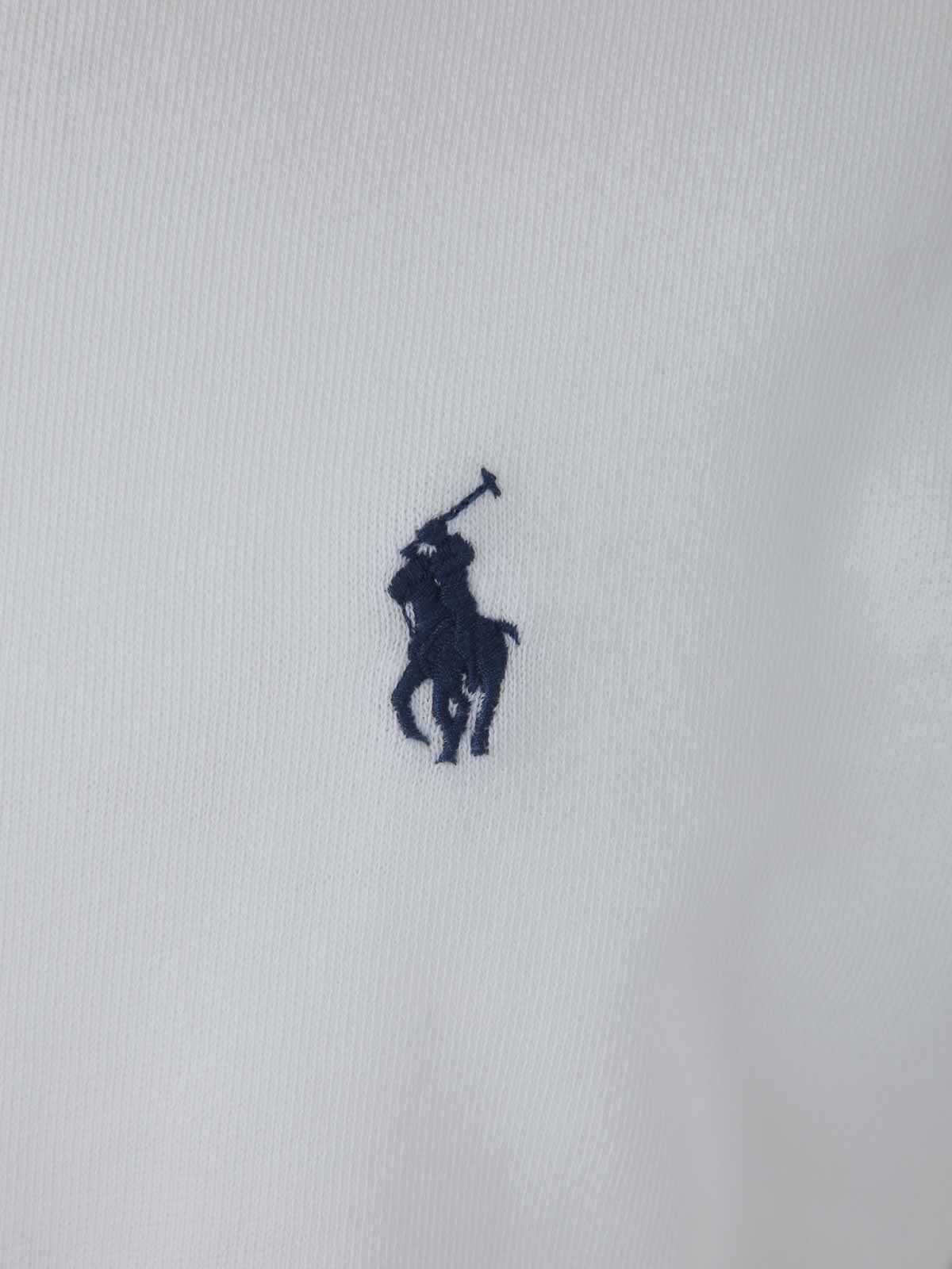Shop Polo Ralph Lauren Lscnm13 Long Sleeve Sweatshirt In White