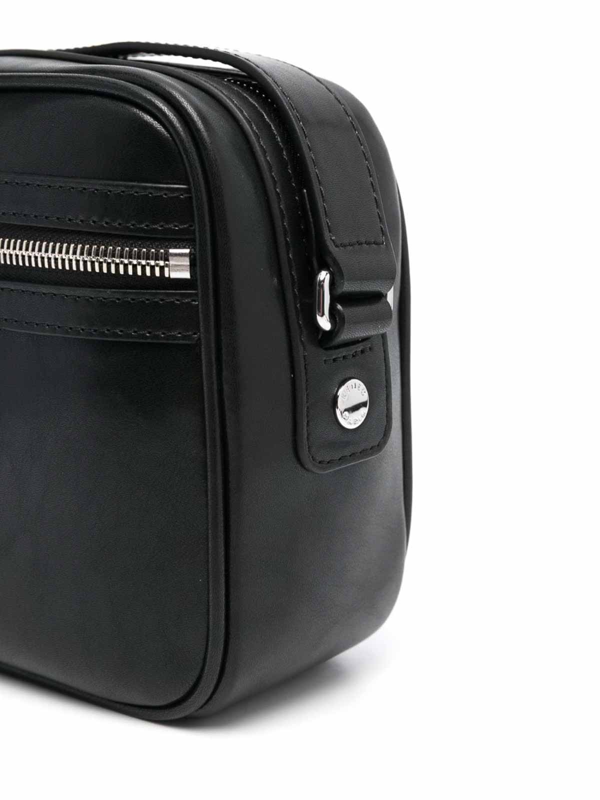 KENZO Logo Large Crossbody Bag in Black for Men