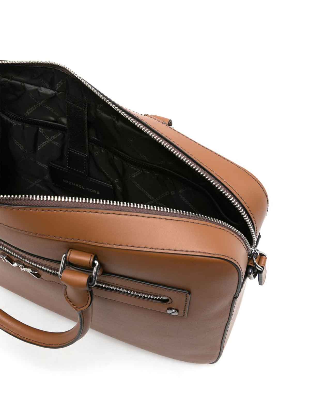 Amazon.com: Michael Kors Men's Cooper Signature Coated Canvas Logo Briefcase  Bag (Black/Gunmetal) : Clothing, Shoes & Jewelry