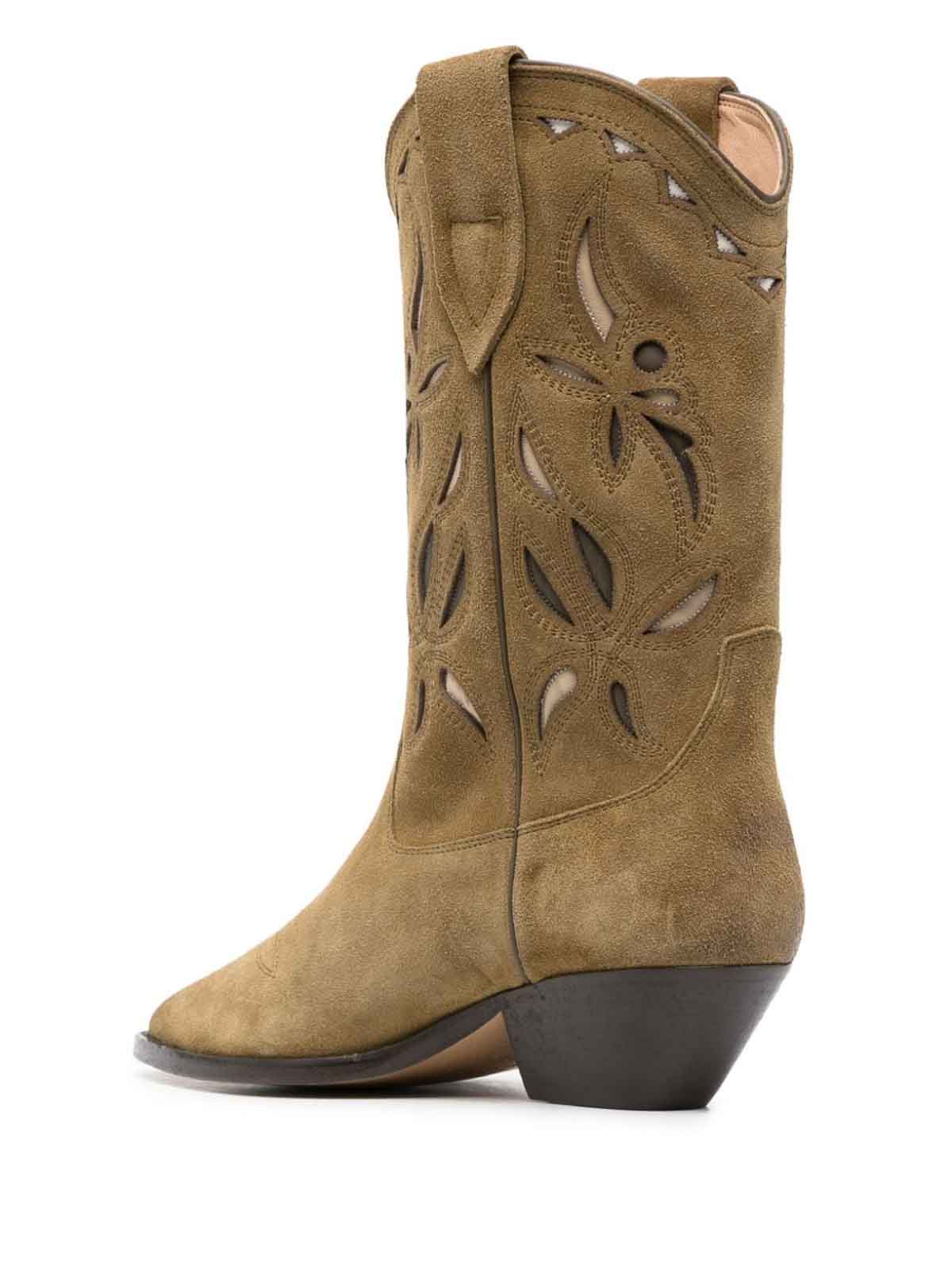Shop Isabel Marant Étoile Duerto Boots In Brown