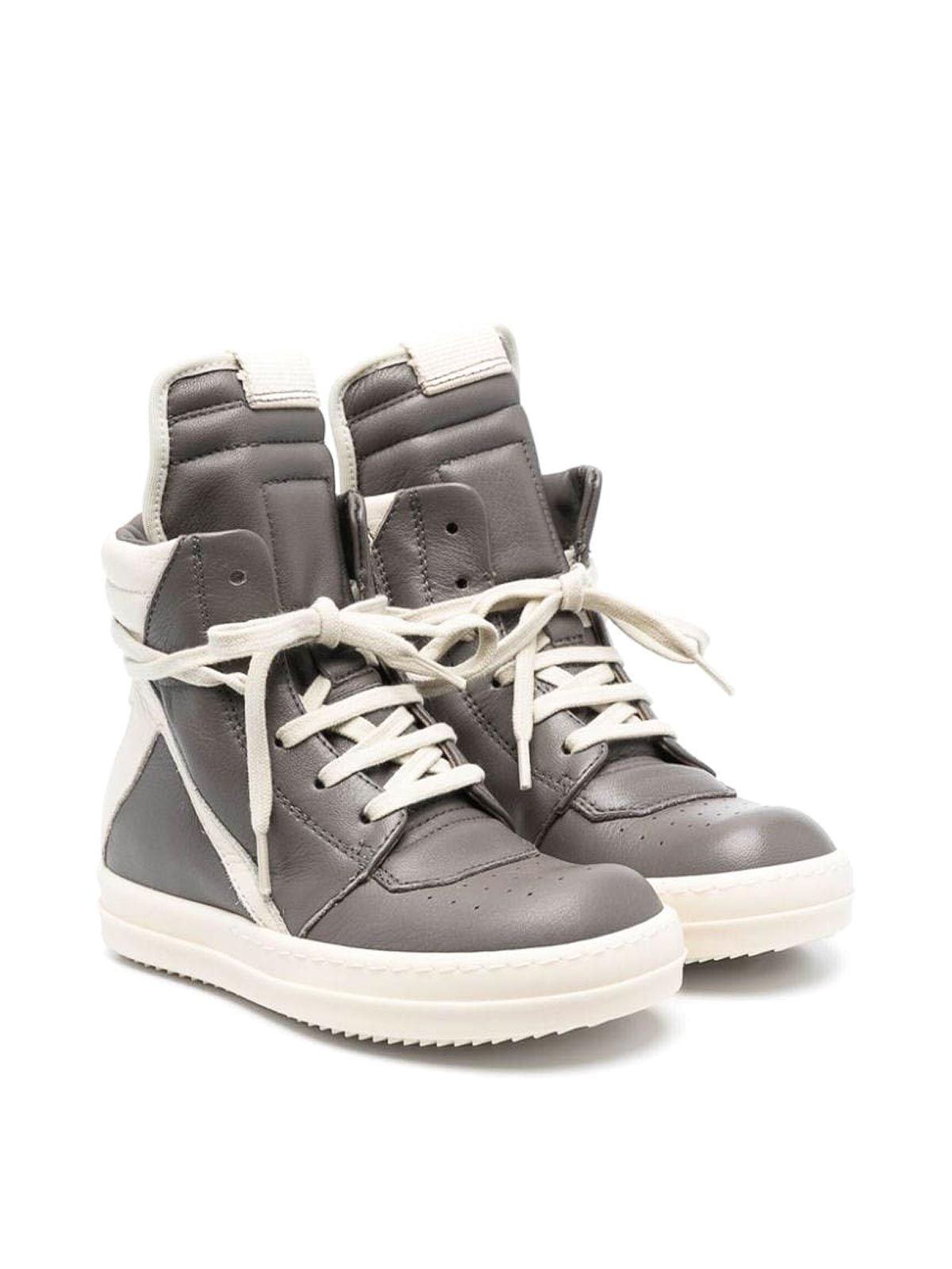 Rick Owens Geobasket Leather Sneakers