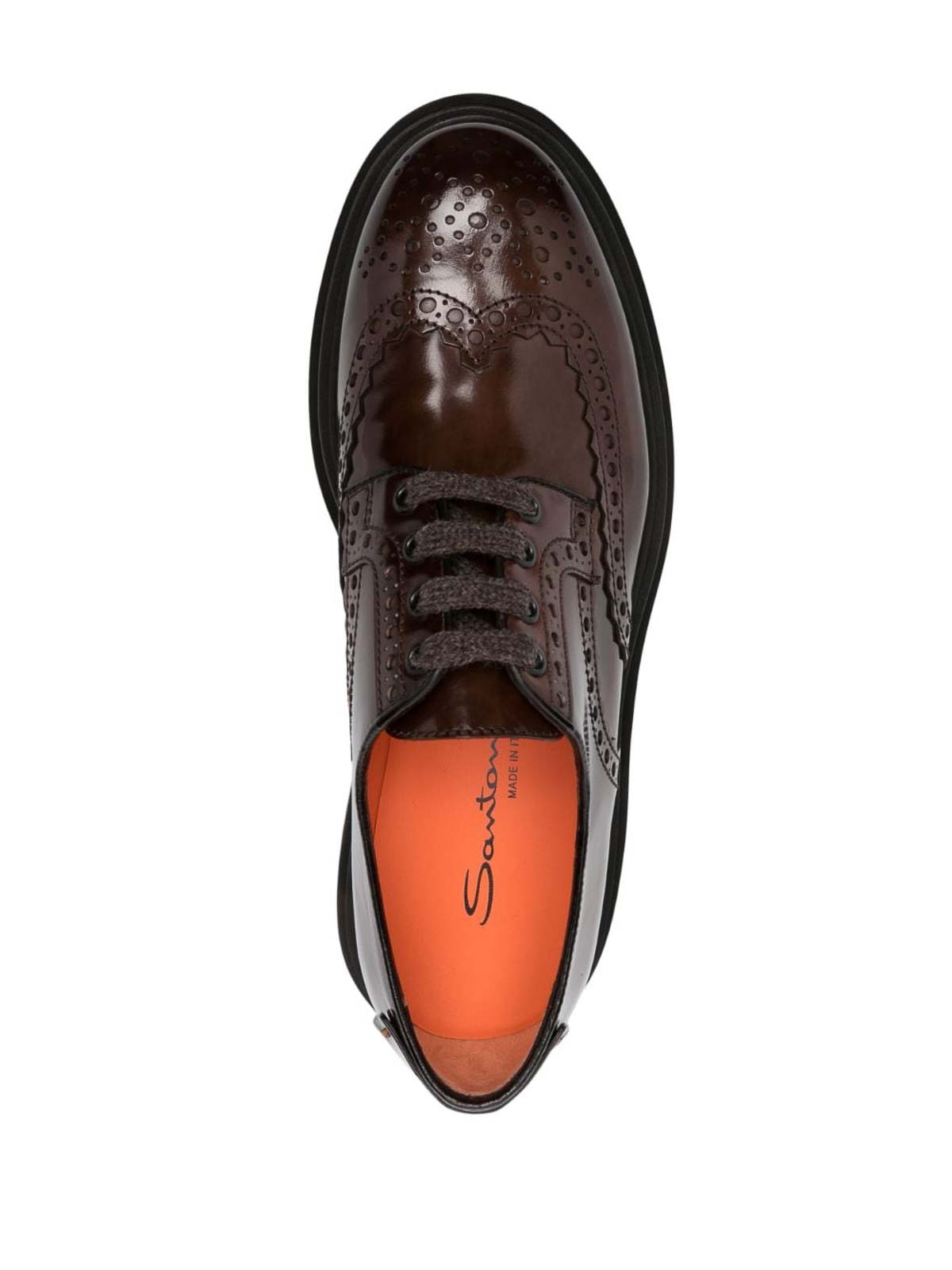 Shop Santoni Biennium Lace Up Shoes In Brown