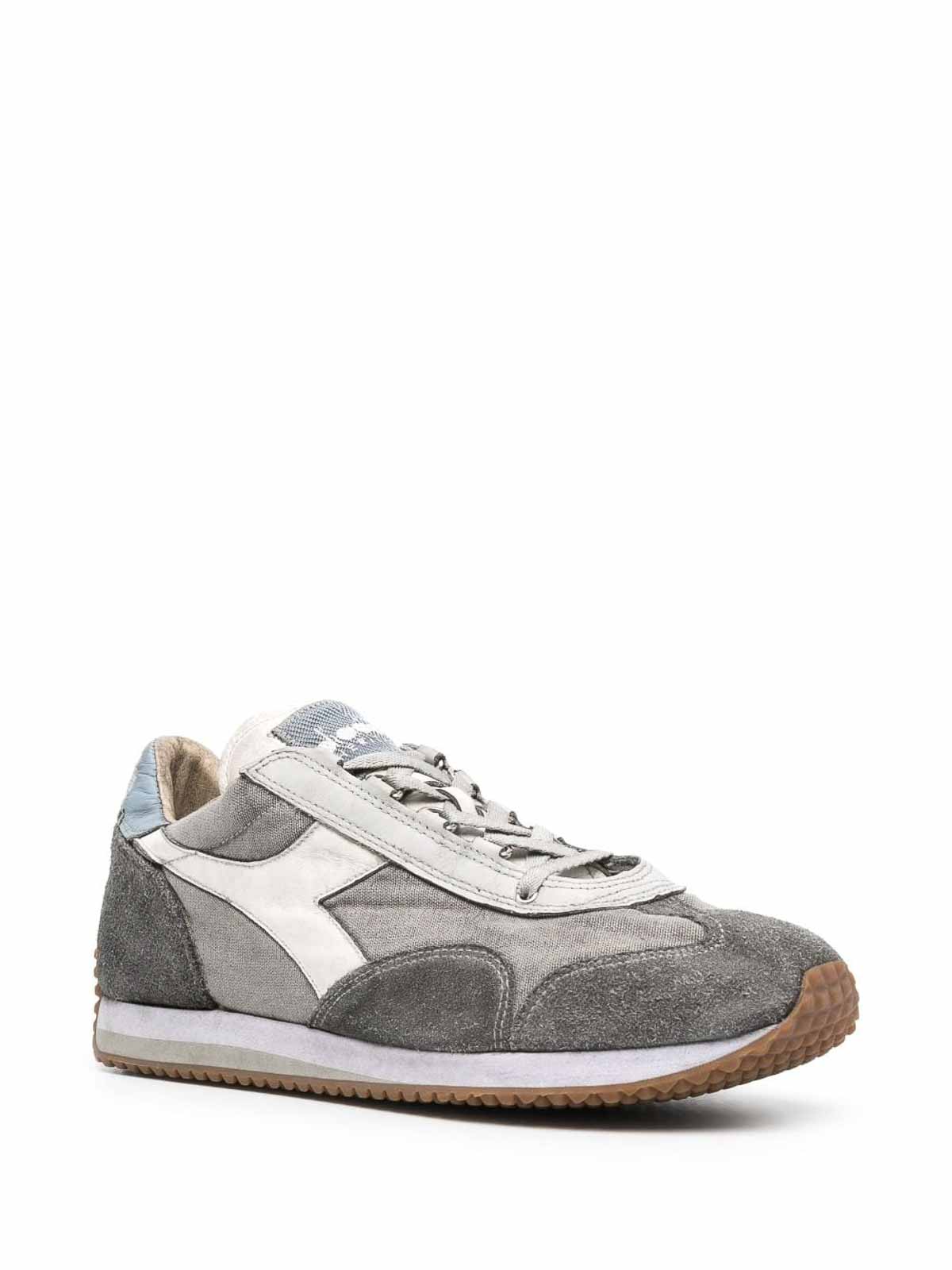 Shop Diadora Equipe H Dirty Stone Wash Evo Sneaker In Grey