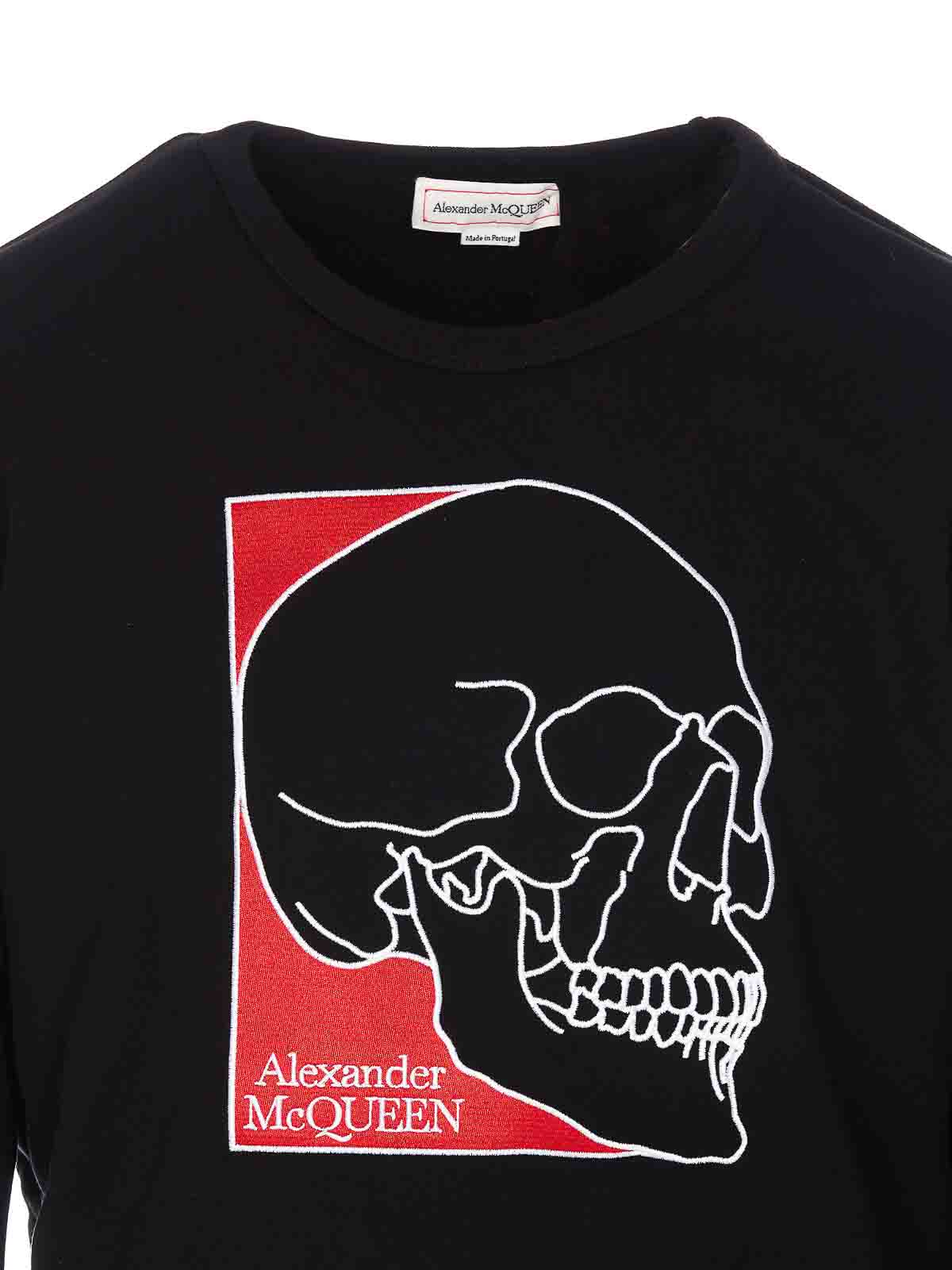 Shop Alexander Mcqueen Graphic Skull Sweatshirt In Black