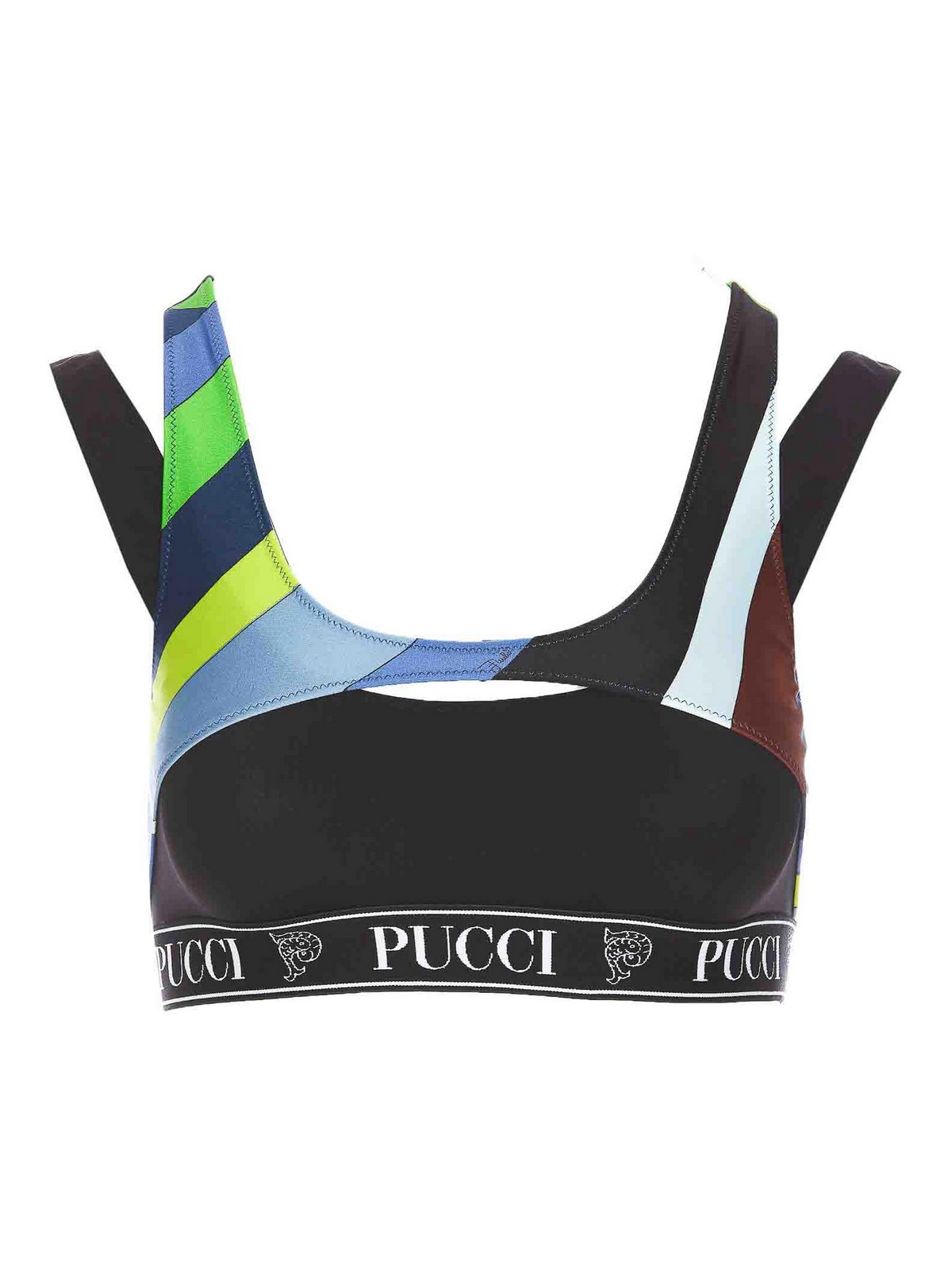 Emilio Pucci Iride Print Top In Multicolour
