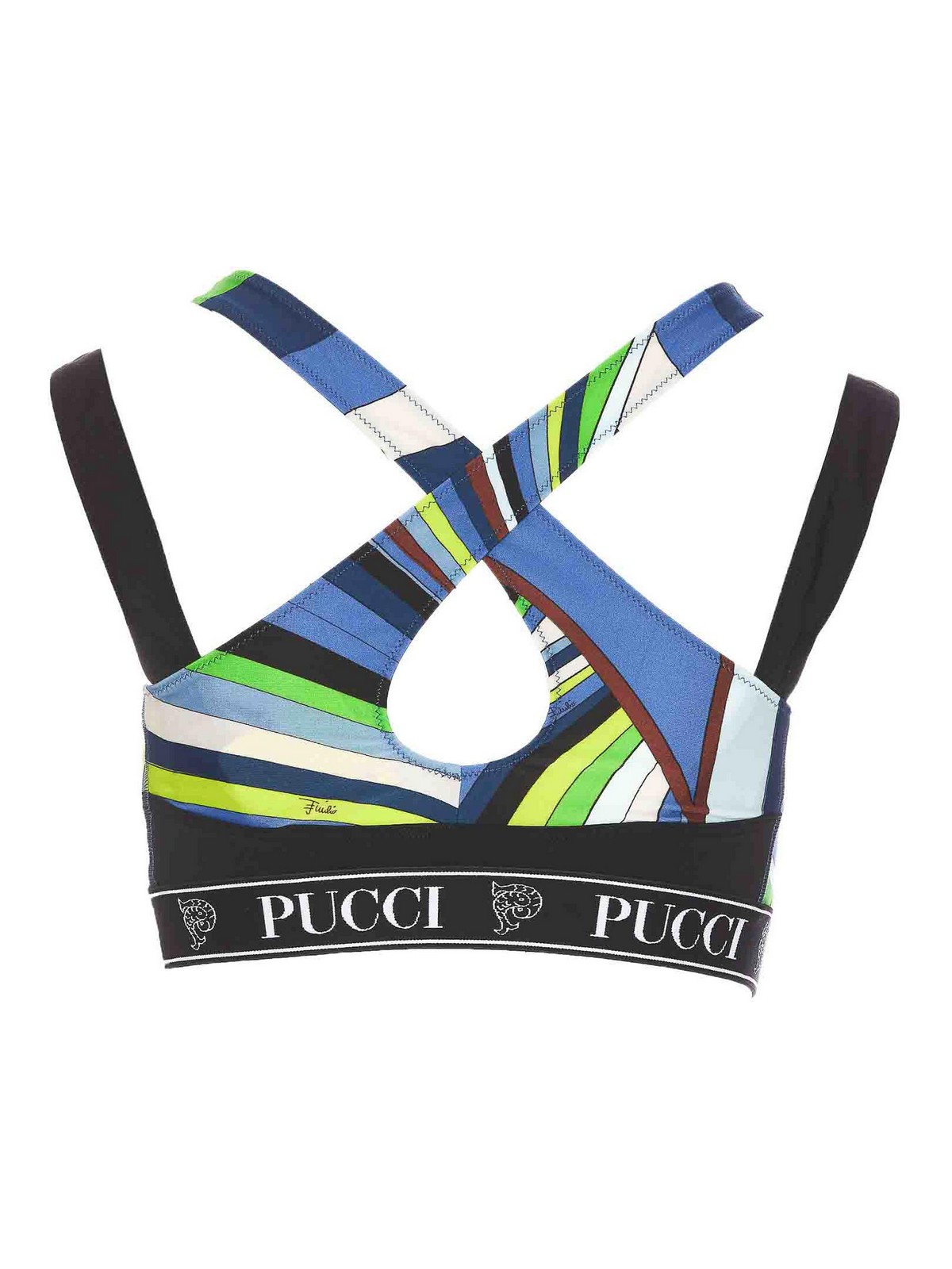 Shop Emilio Pucci Iride Print Top In Multicolour