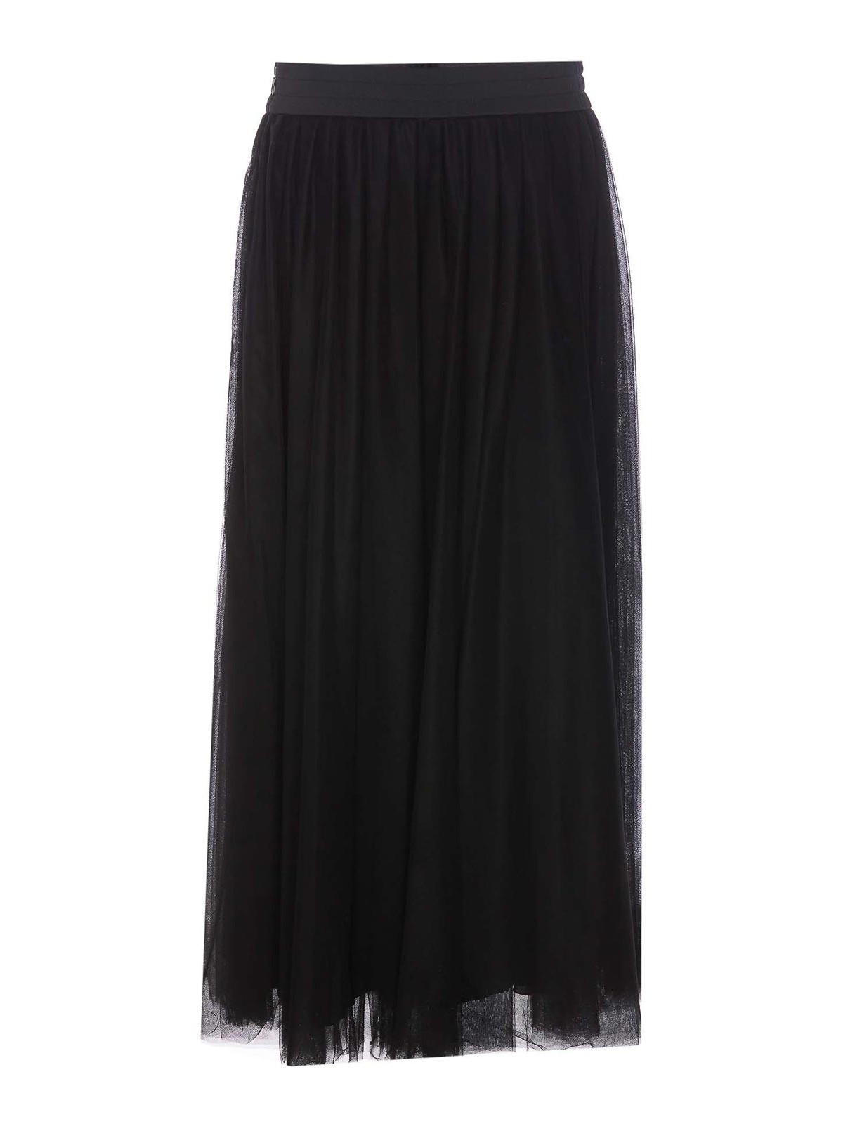 Fabiana Filippi Tulle maxi skirt - Black | GNDP04F419X870825P