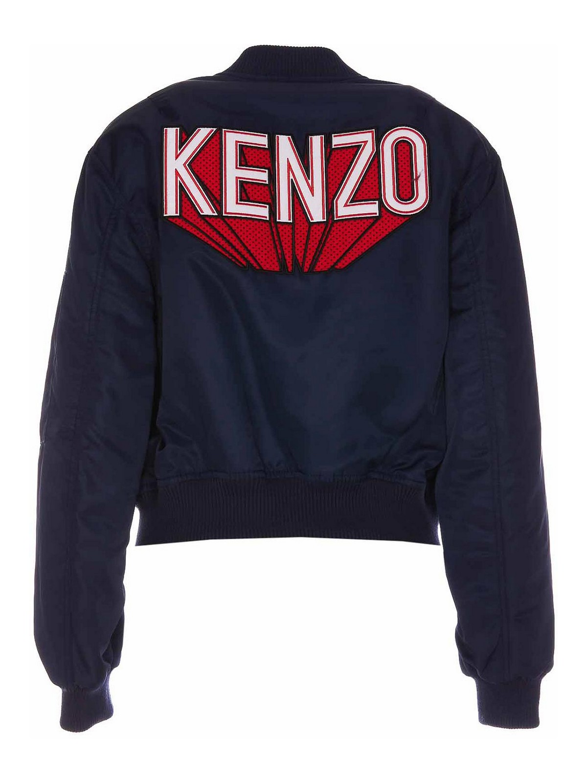 Shop Kenzo 3d Bomber Jacket In Azul