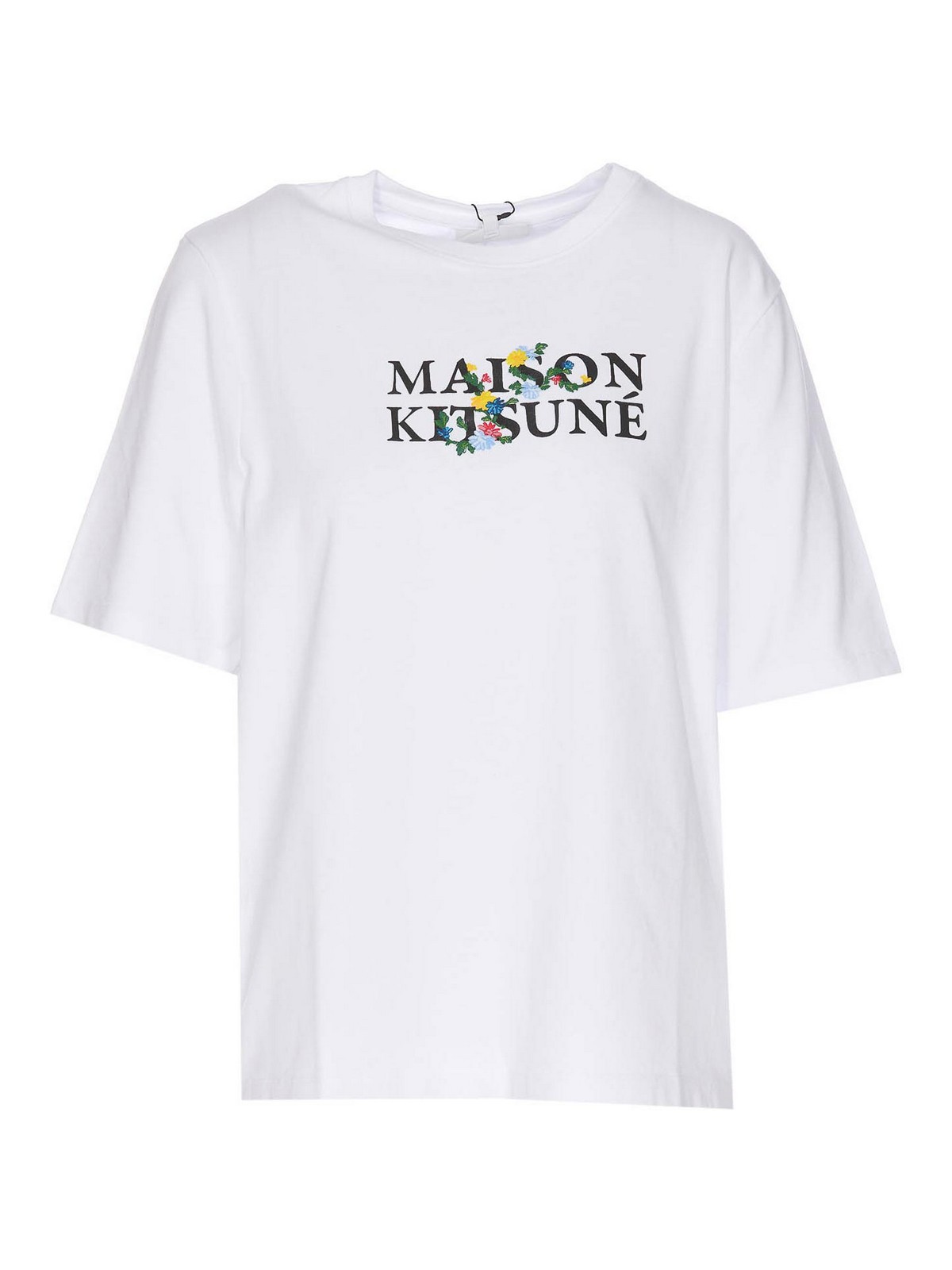 Shop Maison Kitsuné Camiseta - Blanco In White