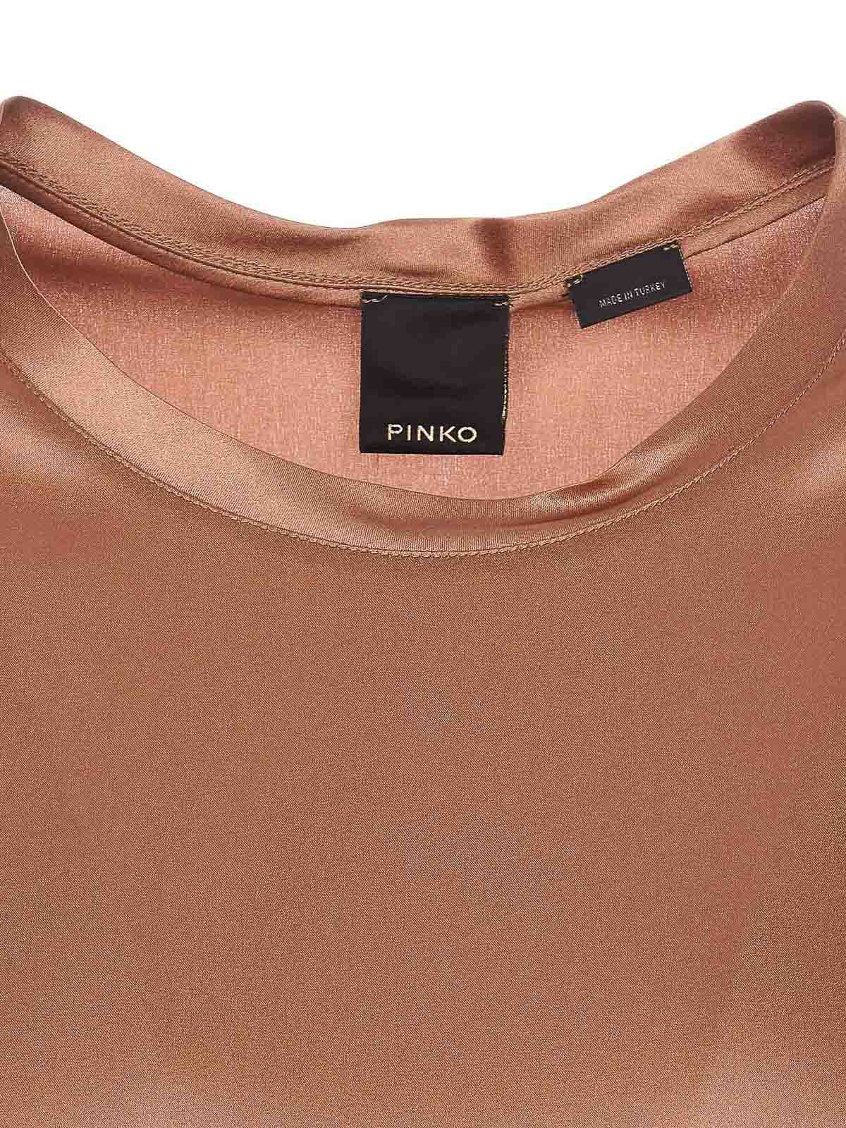 Shop Pinko Farida T-shirt In Beige