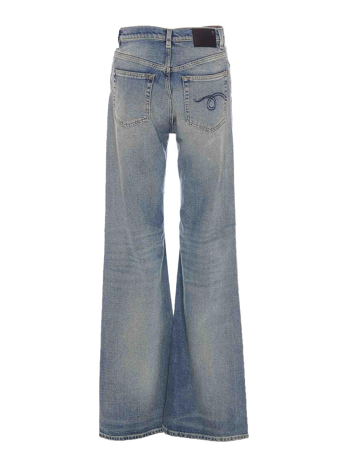 Shop R13 Jeans Boot-cut - Jane In Blue