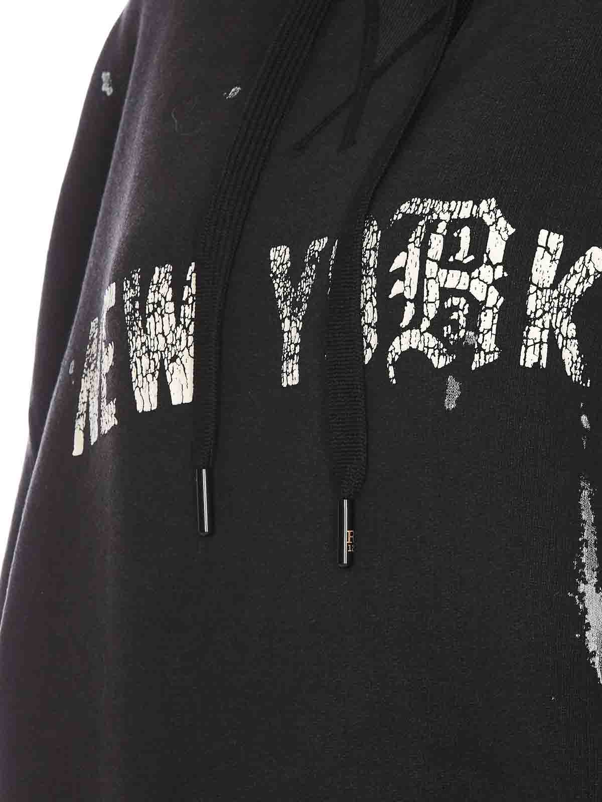 R13 Black 'New York' Hoodie