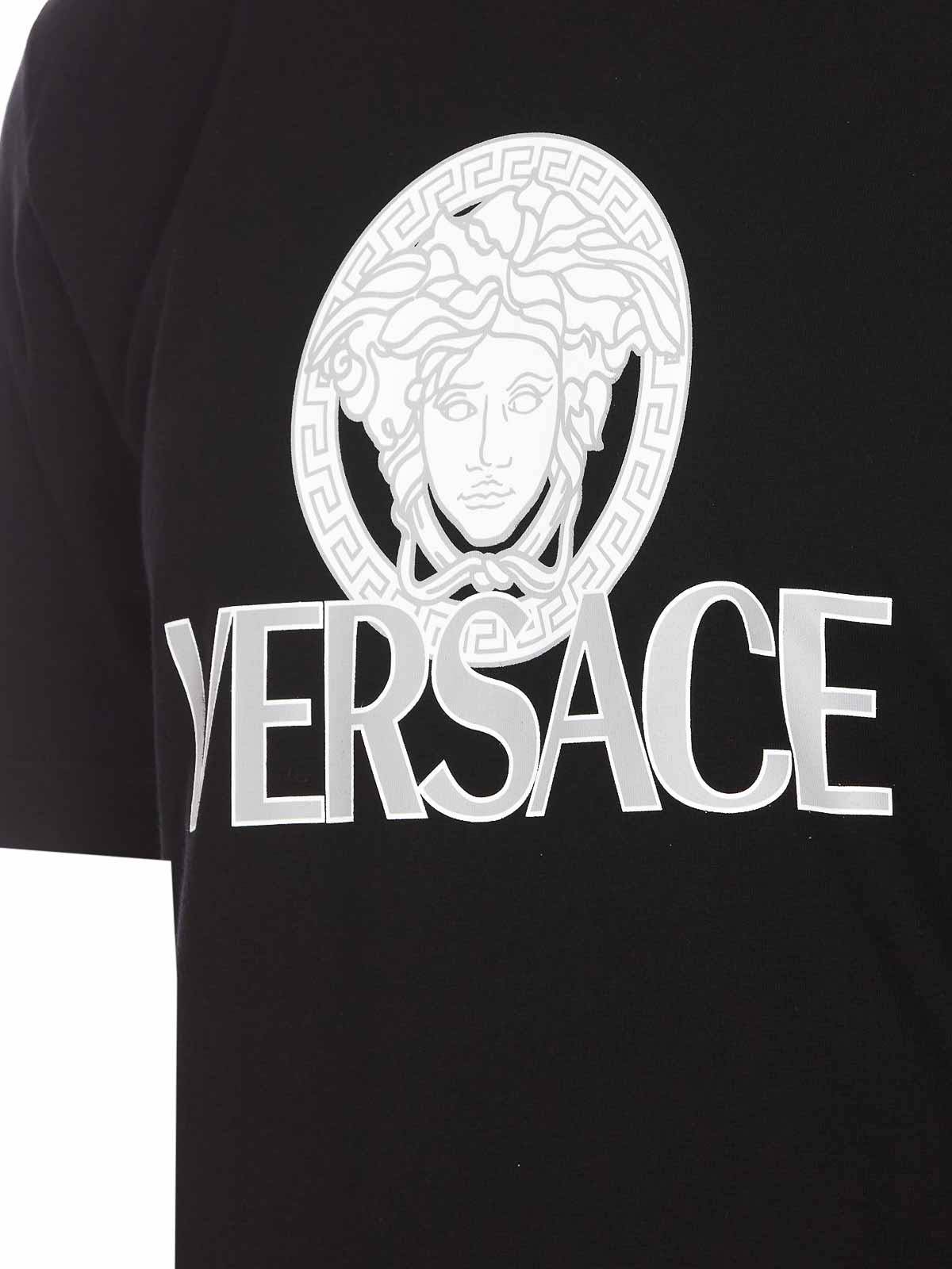 Versace Medusa logo-print T-Shirt - Black