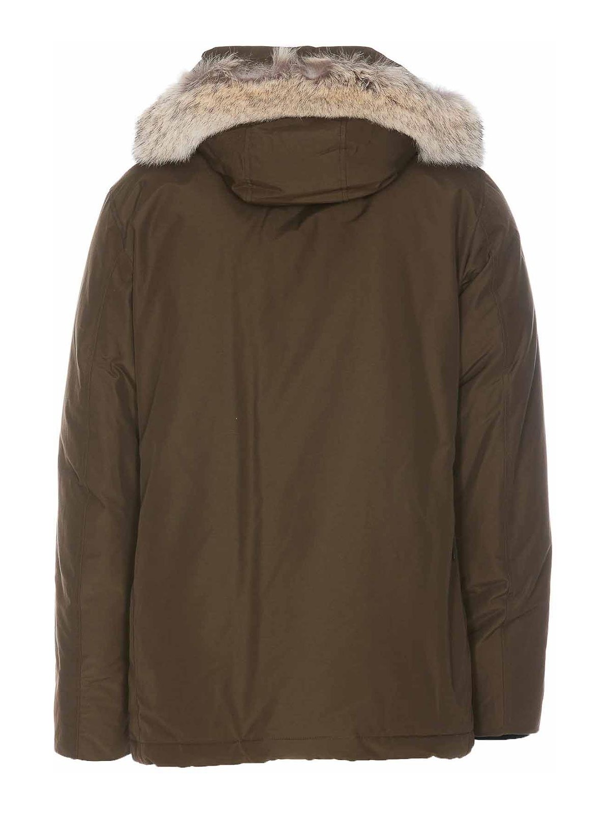 Shop Woolrich Parka - Ramar In Green