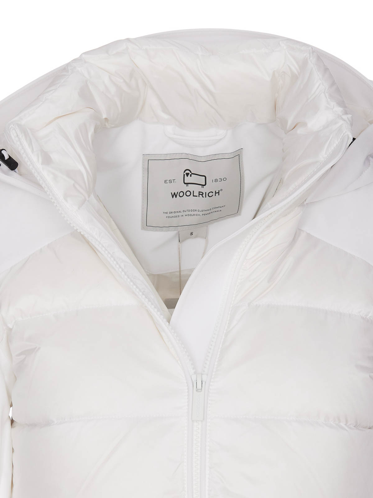 Shop Woolrich Soft Shell Down Jacket In White
