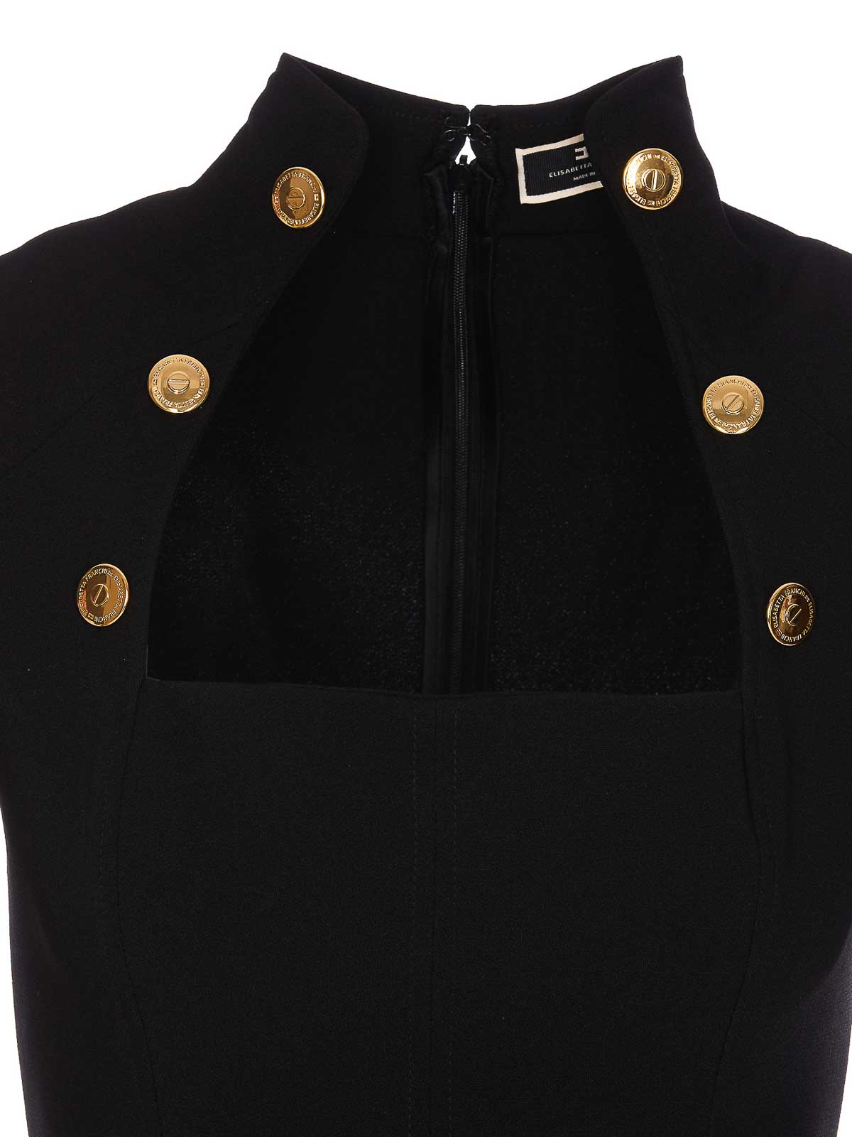 Elisabetta Franchi Stretch mini dress with morsetto belt