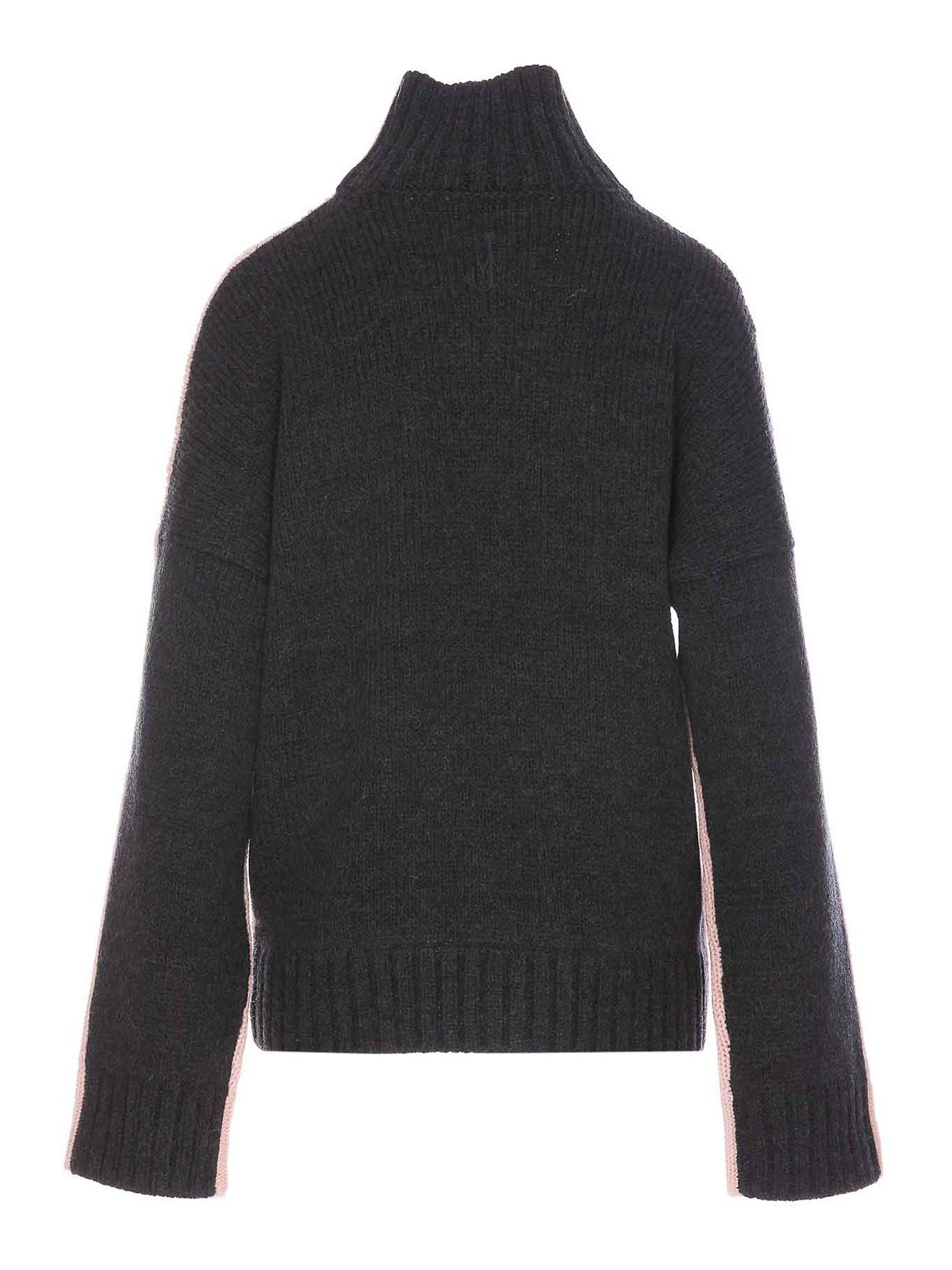 Shop Jw Anderson Contrast Patch Pocket Sweater In Nude & Neutrals