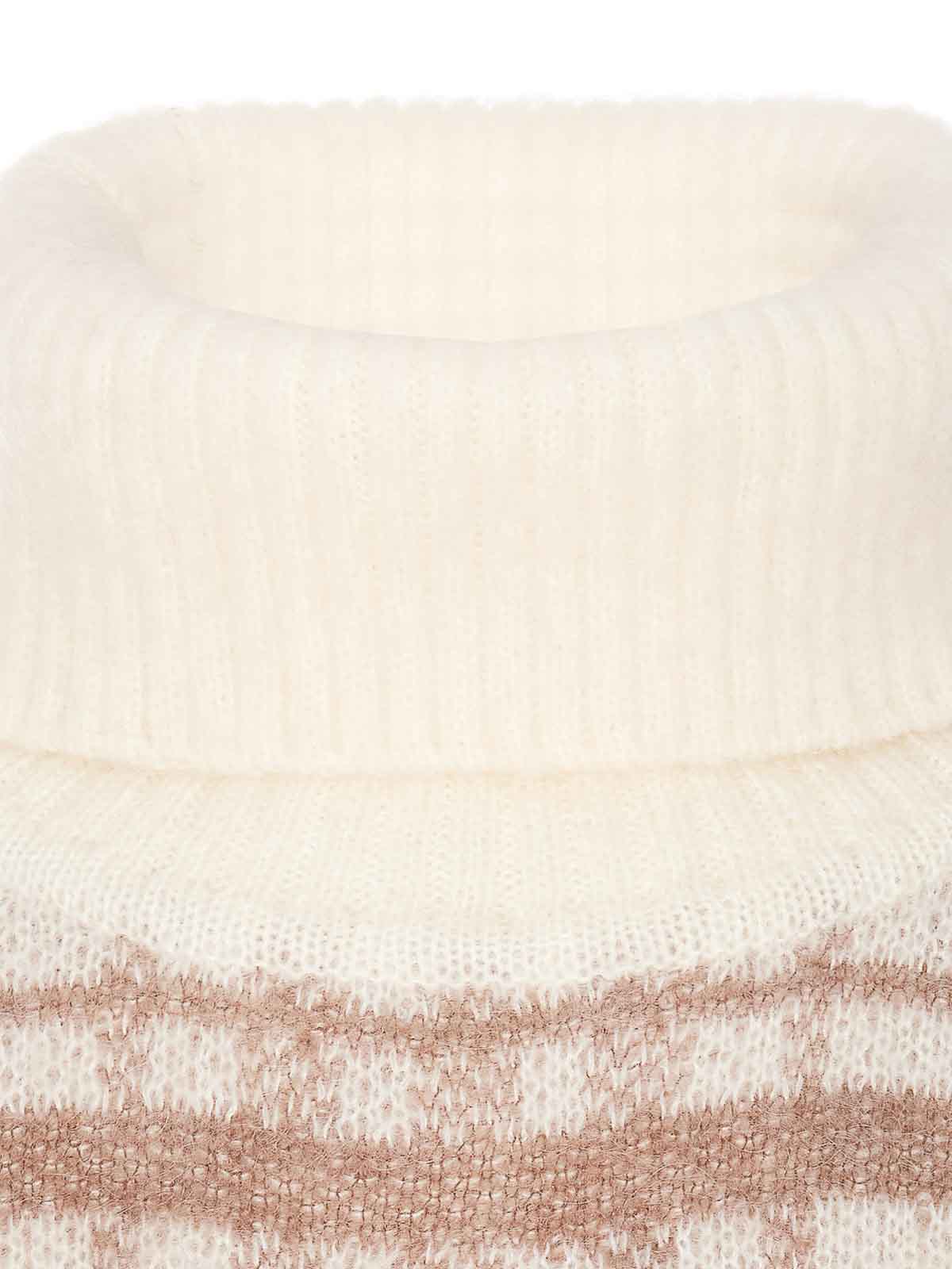 J.W. Anderson Tartan check logo sweater - White
