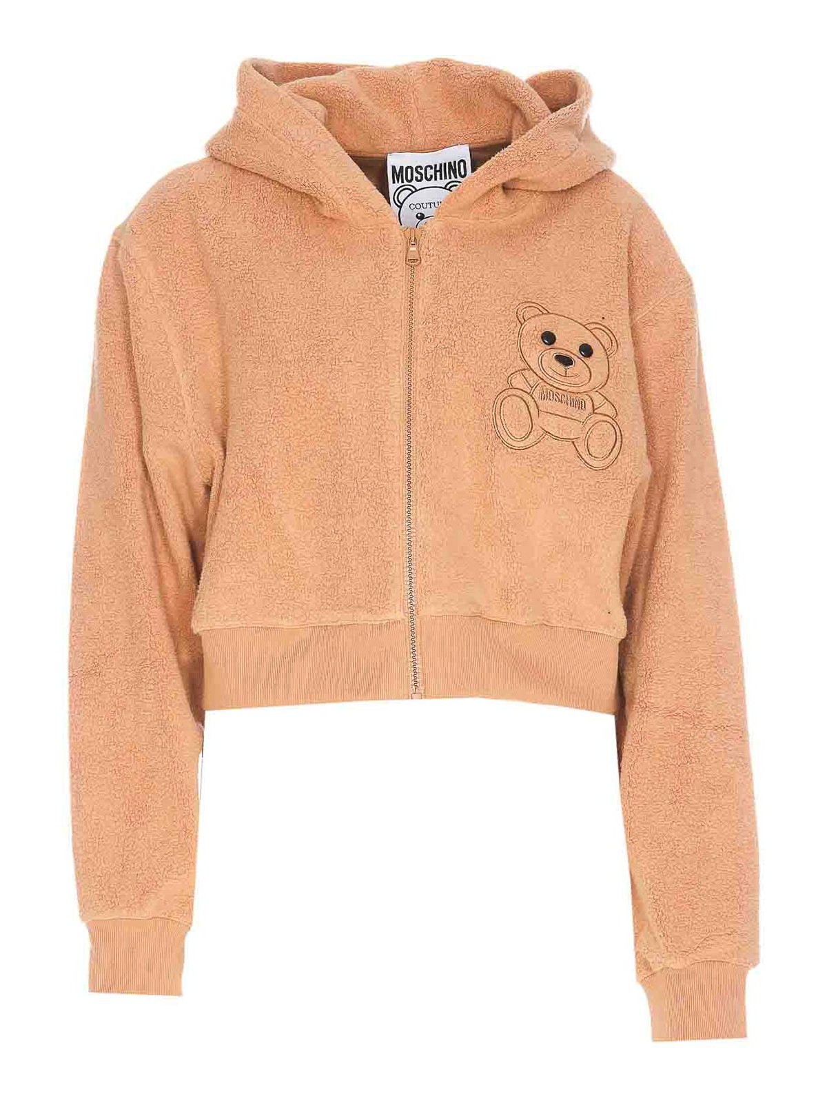 Teddy bear shop cropped hoodie